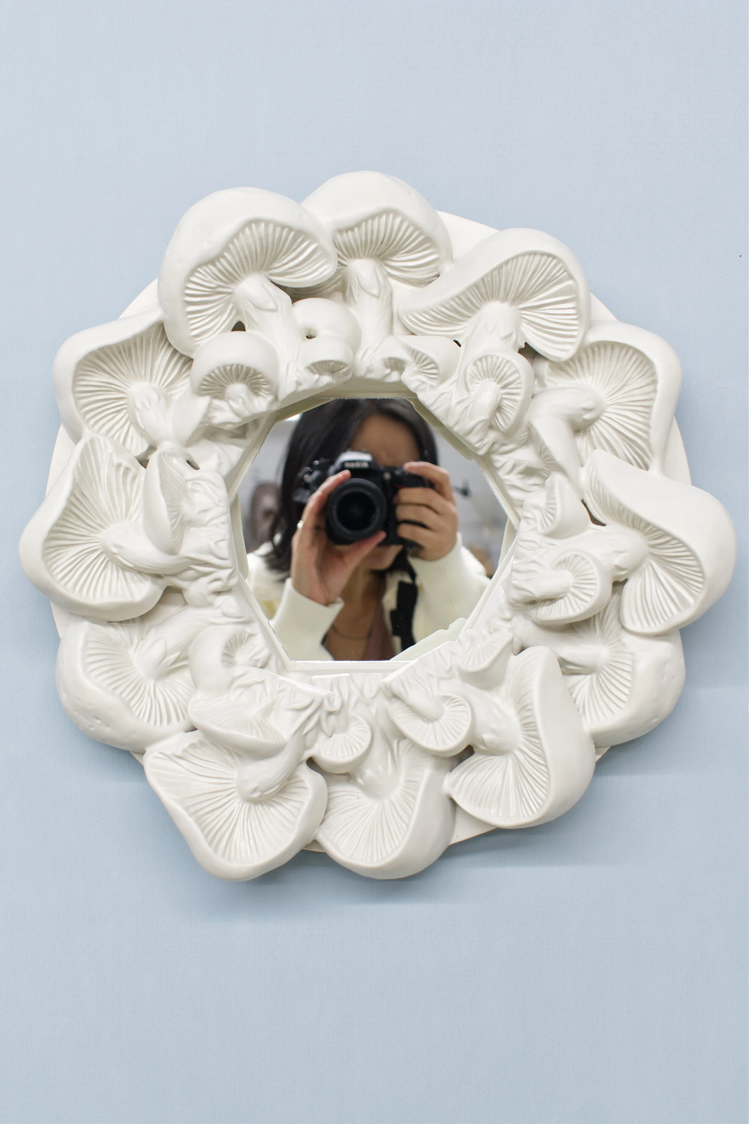 "Mushroom Mirror", porcelain