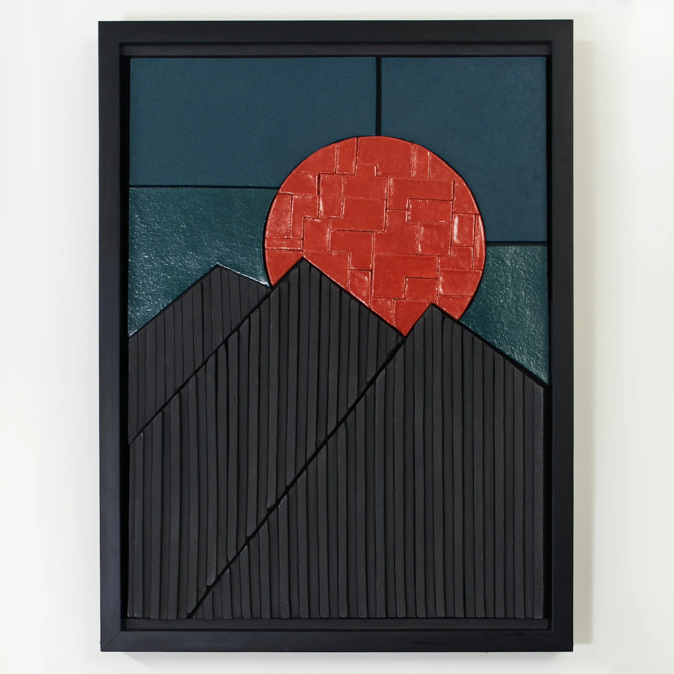 Sunset Relief Tile Art