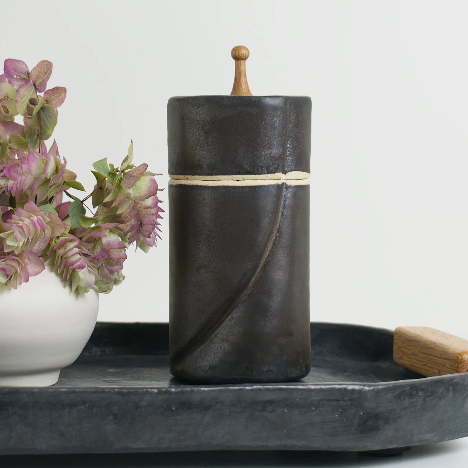 Noir bronze lidded jar.jpg