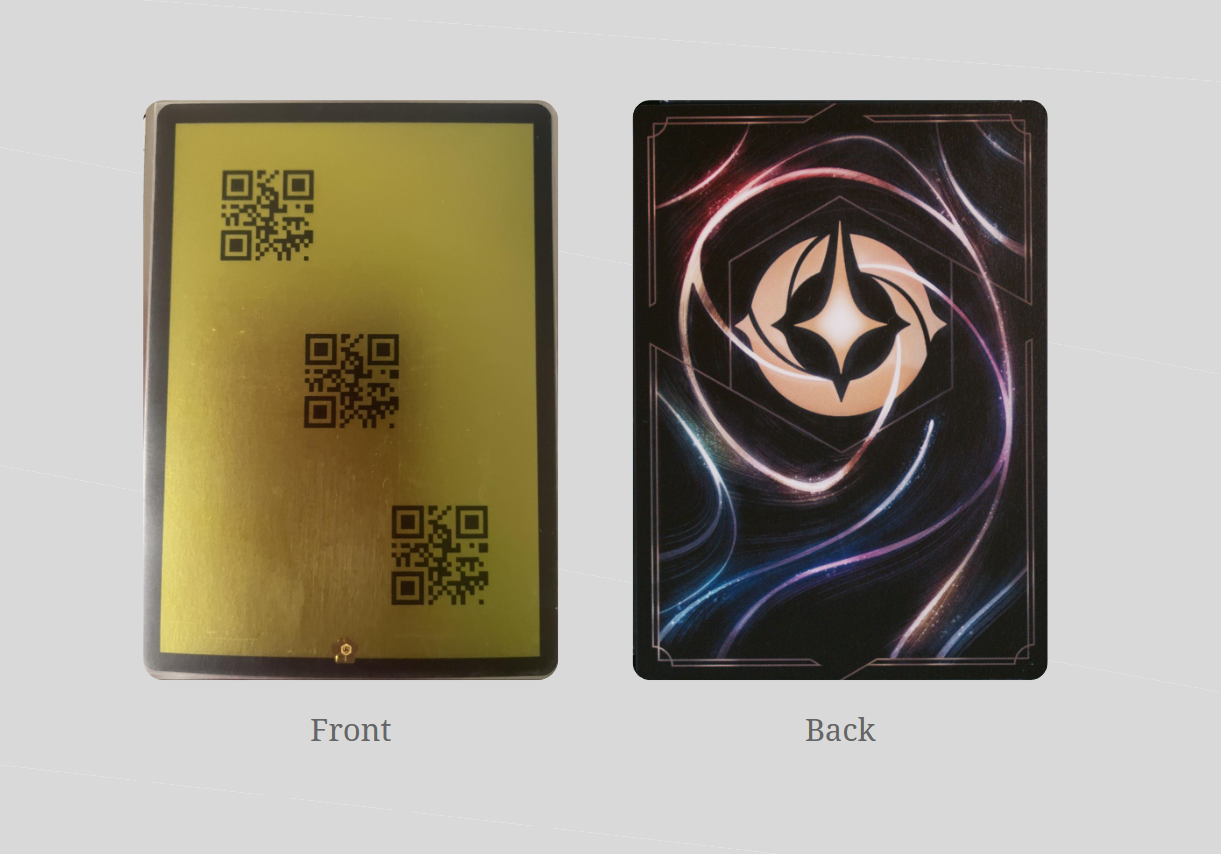 D.16 Foil Legendary Yellow 3x QR Code Black Border  Misprintedlore.com