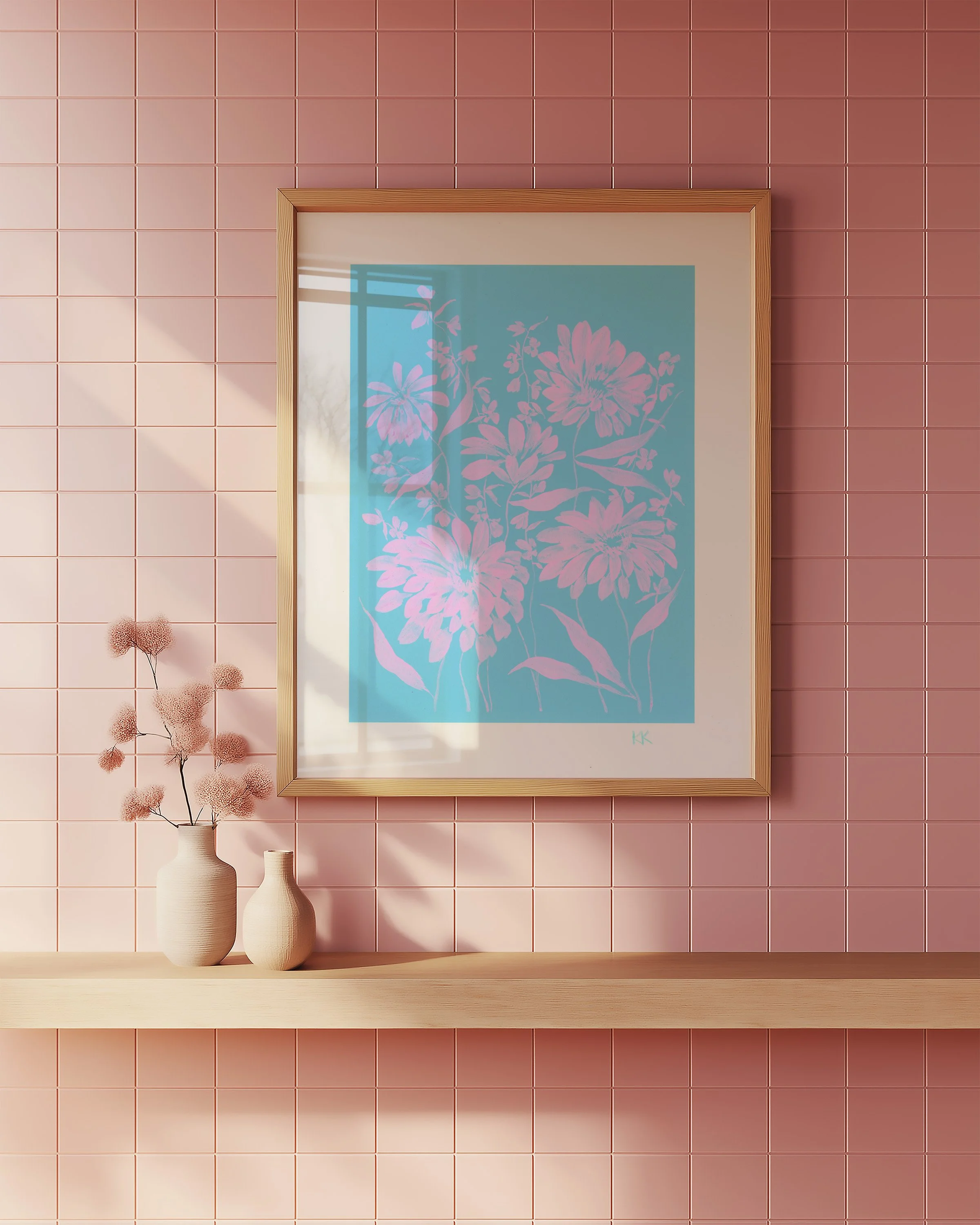 Tile Mockup_Signed_Lilac Ziniias on Aqua Print Scan.jpg