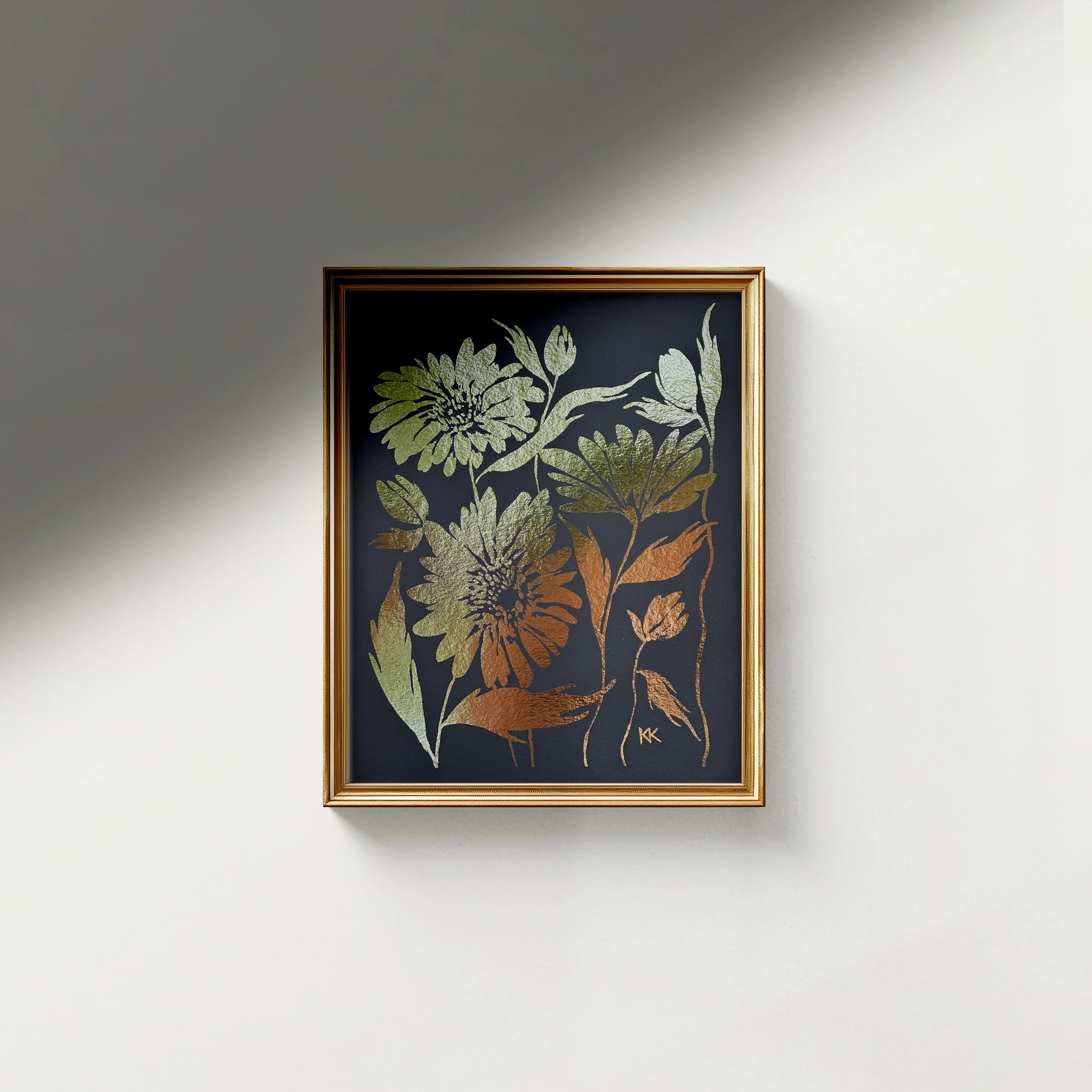 Gold Frame_Black Daisies.jpg
