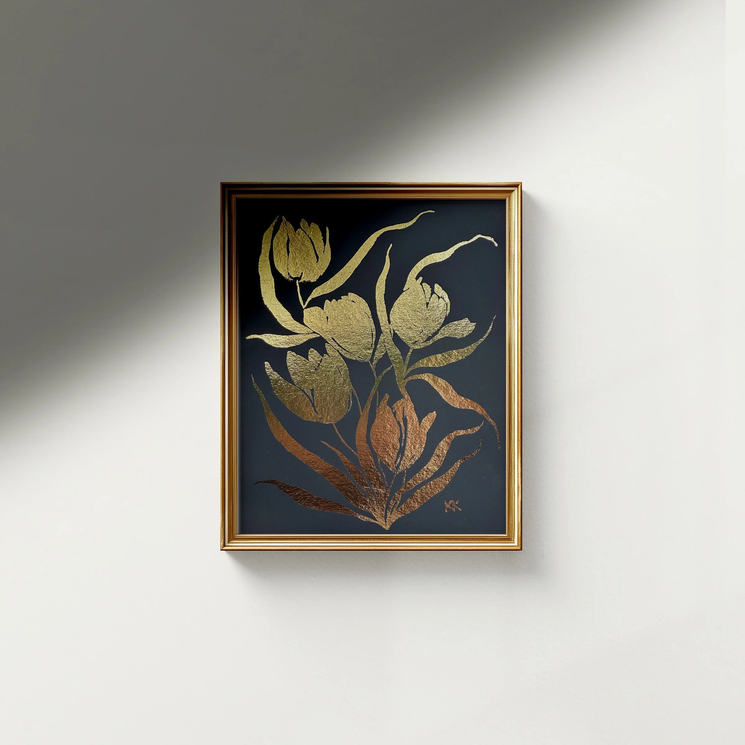 Gold Frame_Black Tulips.jpg