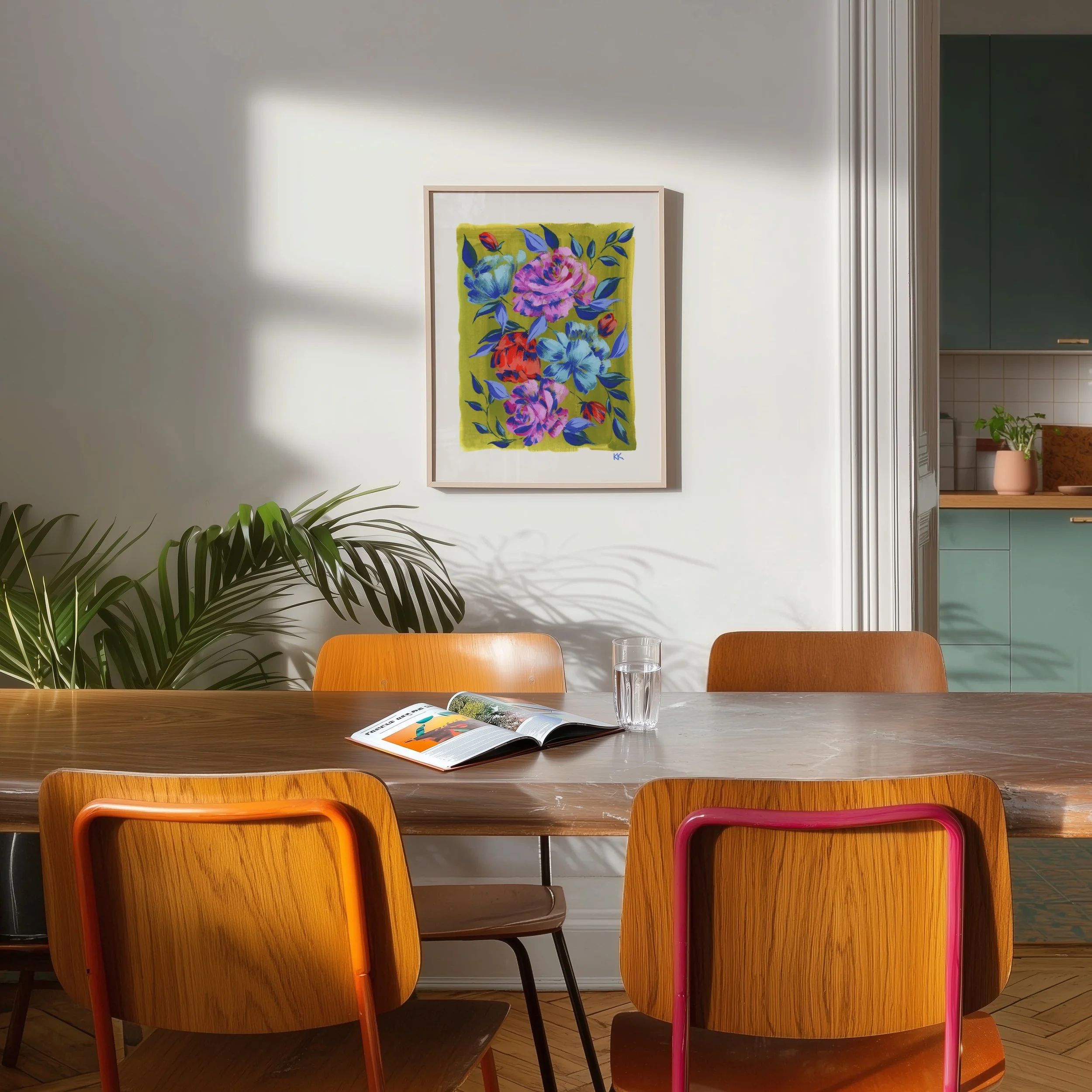 Room_8x10 Multi Roses on Olivine Print.jpg