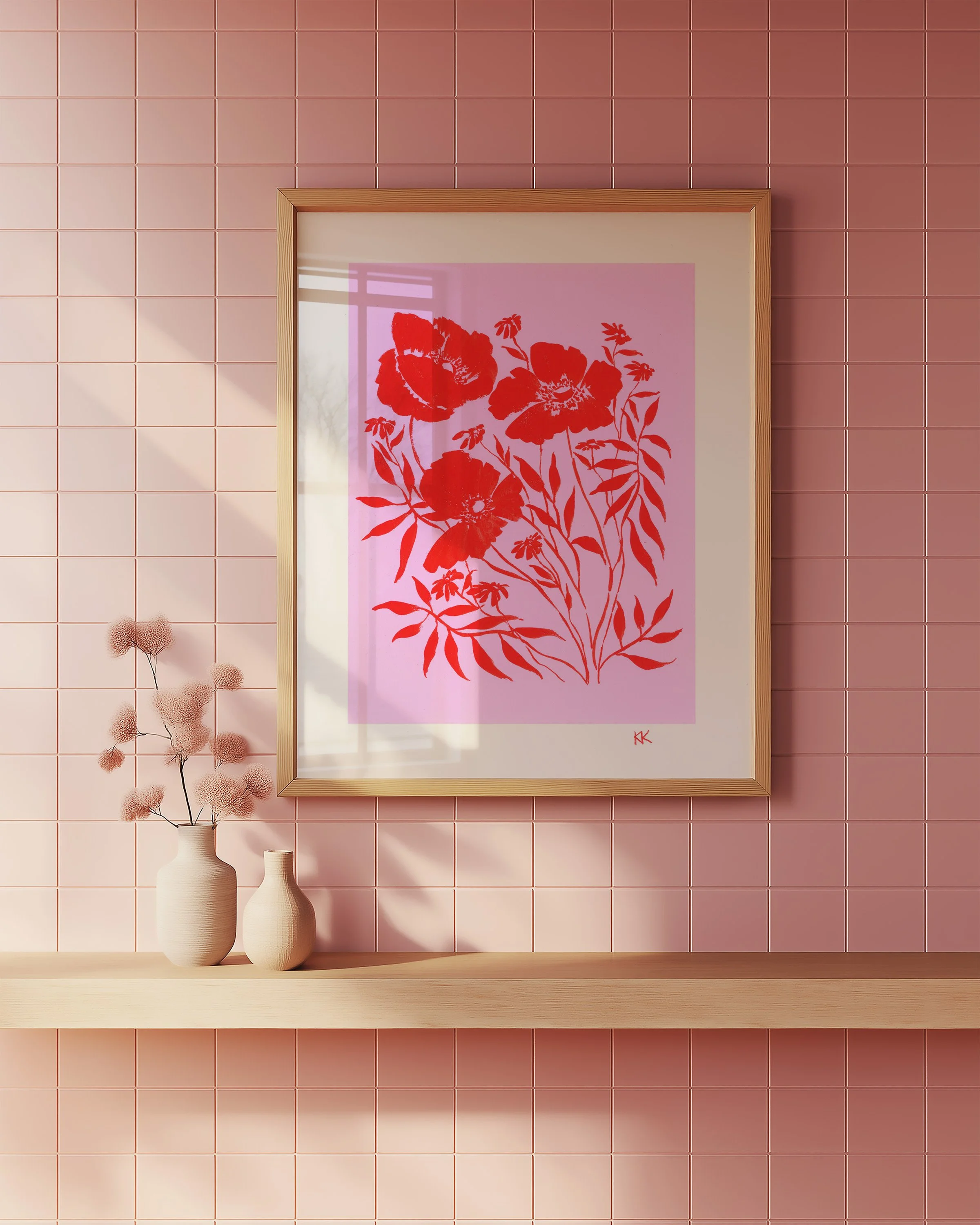 Tile Mockup_Signed_Vermillion Poppies on Lilac Print Scan.jpg