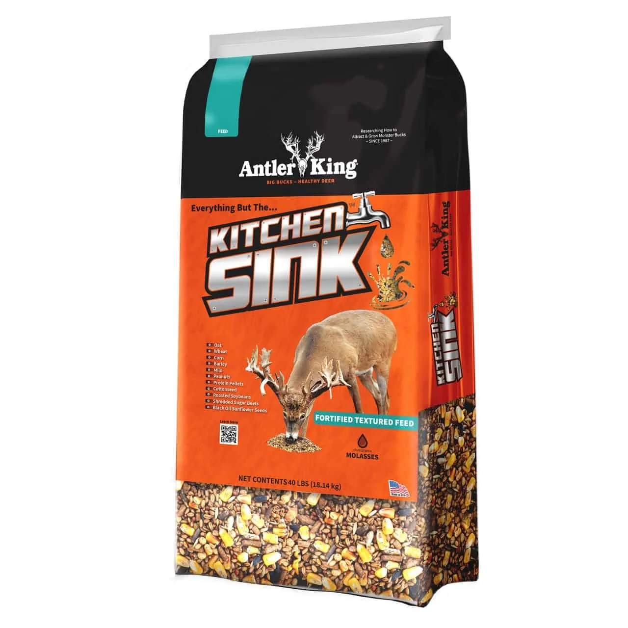 Antler King 40 lb Everything But The Kitchen Sink Fortified Textured Feed