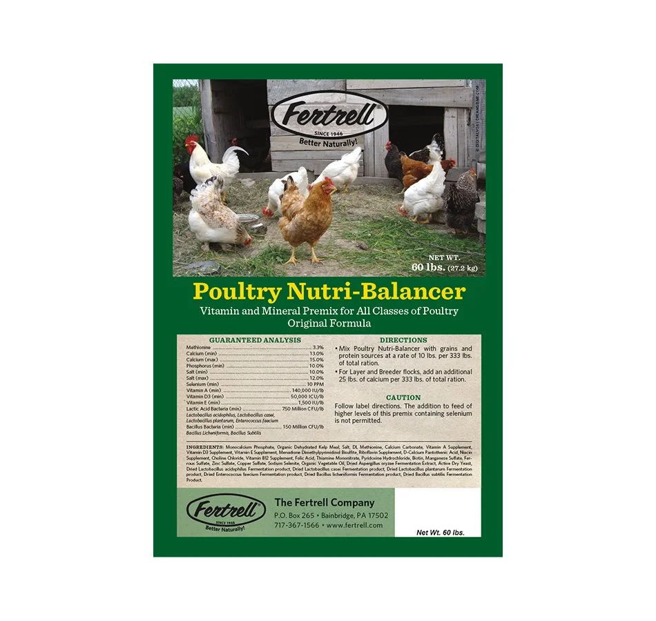 Fertrell Poultry Nutri-Balancer 60 lb bag poultry vitamin mineral premix