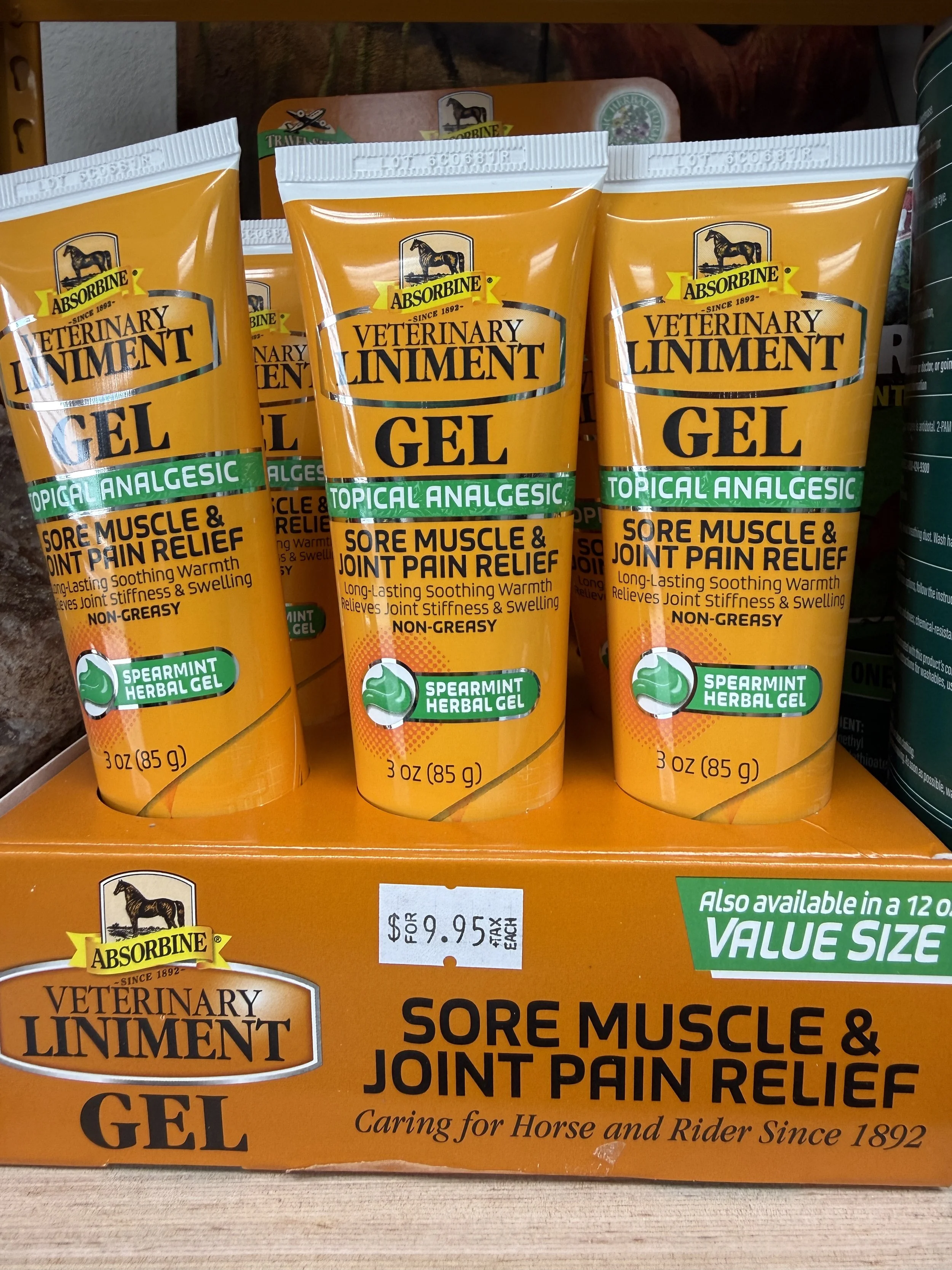 VET LINIMENT GEL 3OZ TUBE