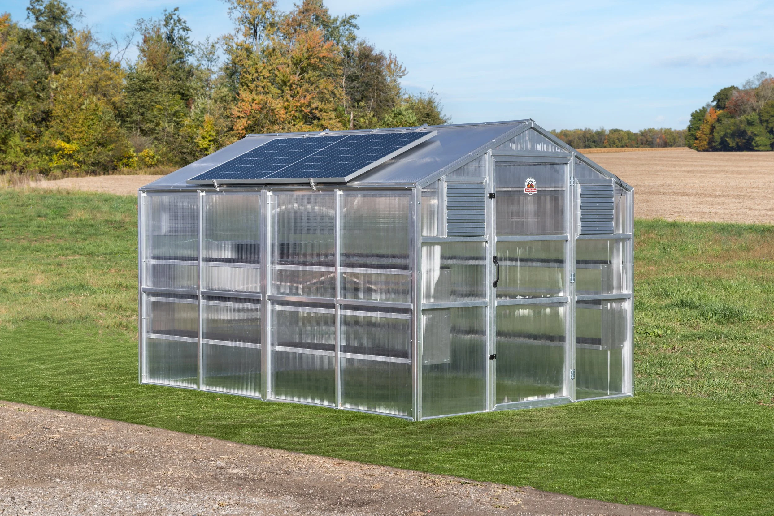 8 × 18 Alumi-Gardens 8-Foot Wide Extendable Greenhouse Passive Ventilation