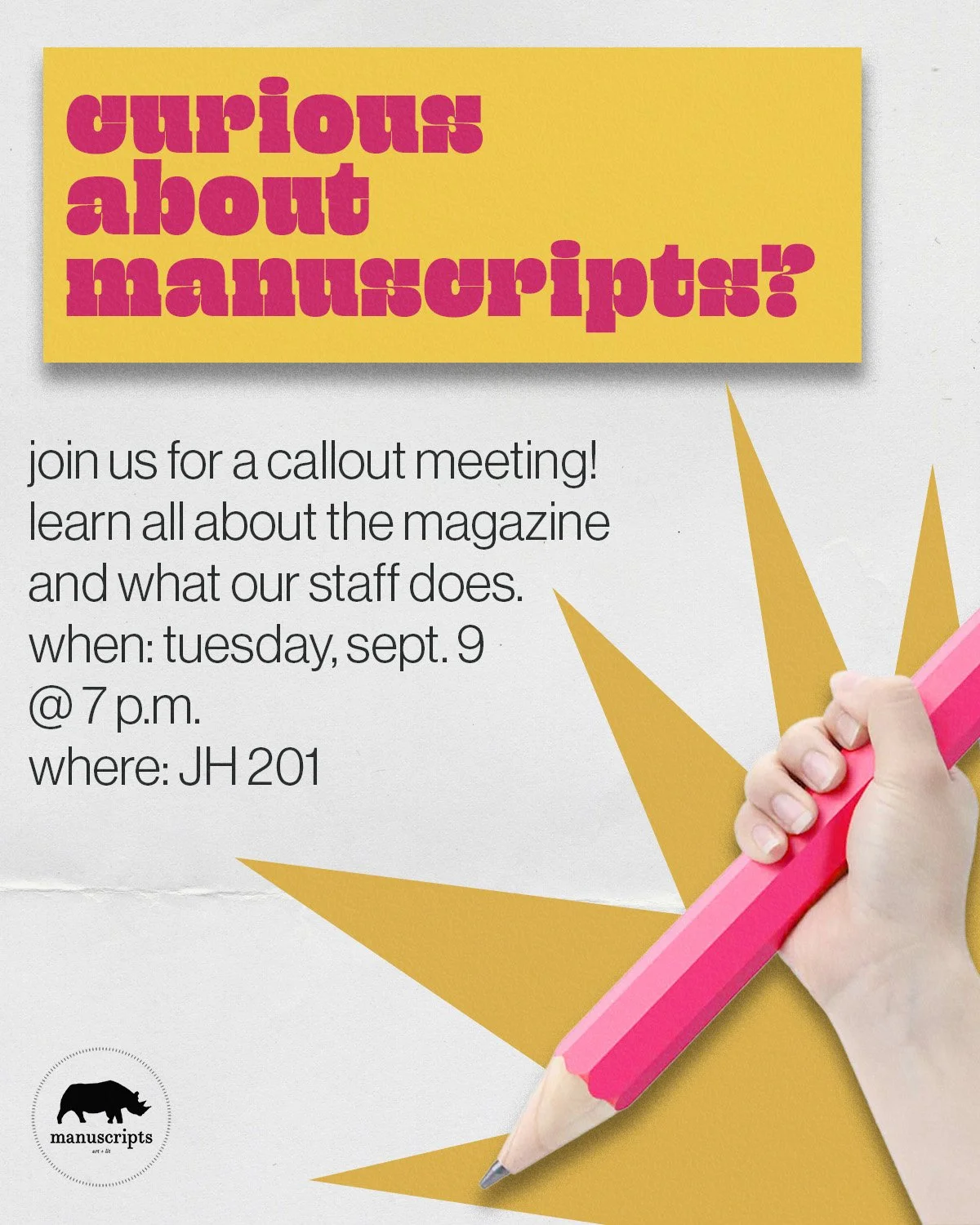 Manuscripts Callout post