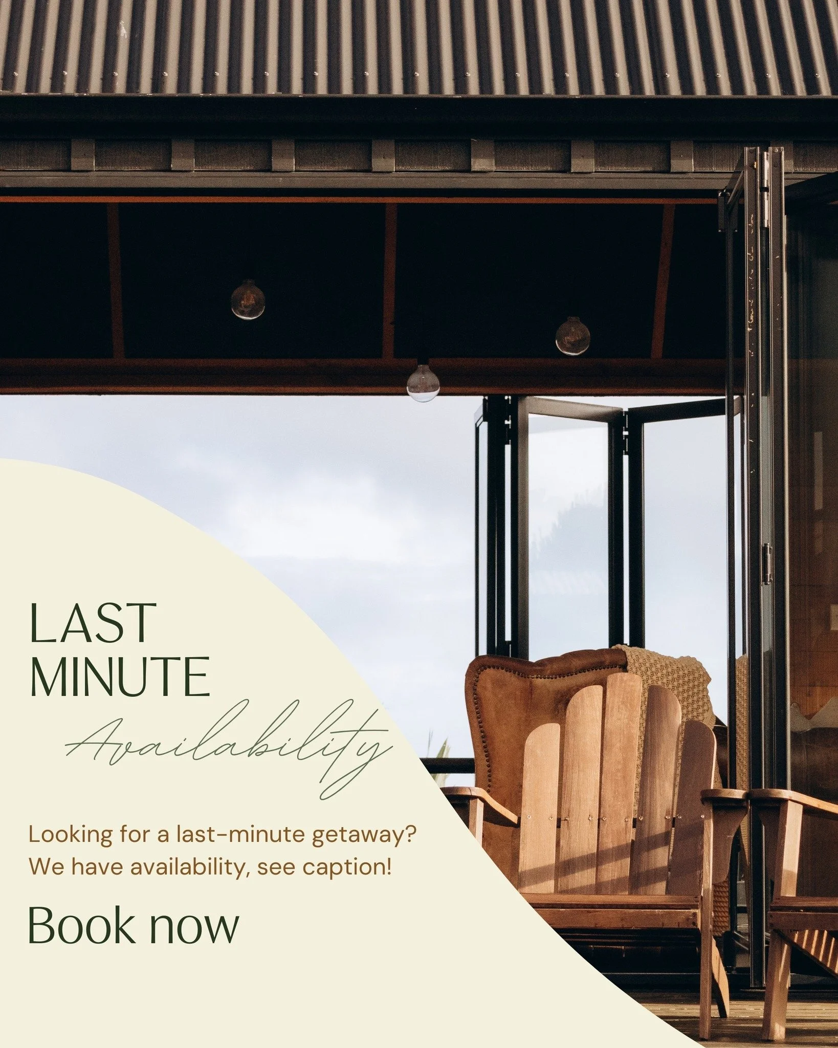 Longing for a soulful stay surrounded by nature?  Sneak in a little getaway this October!

Available Dates:
🗓 Oct 5th &ndash; 10th
🗓 Oct 12th &ndash; 15th
🗓 Oct 19th &ndash; 24th
🗓 Oct 27th &ndash; 29th
🗓 Oct 30th &ndash; 31st

Step into peacefu