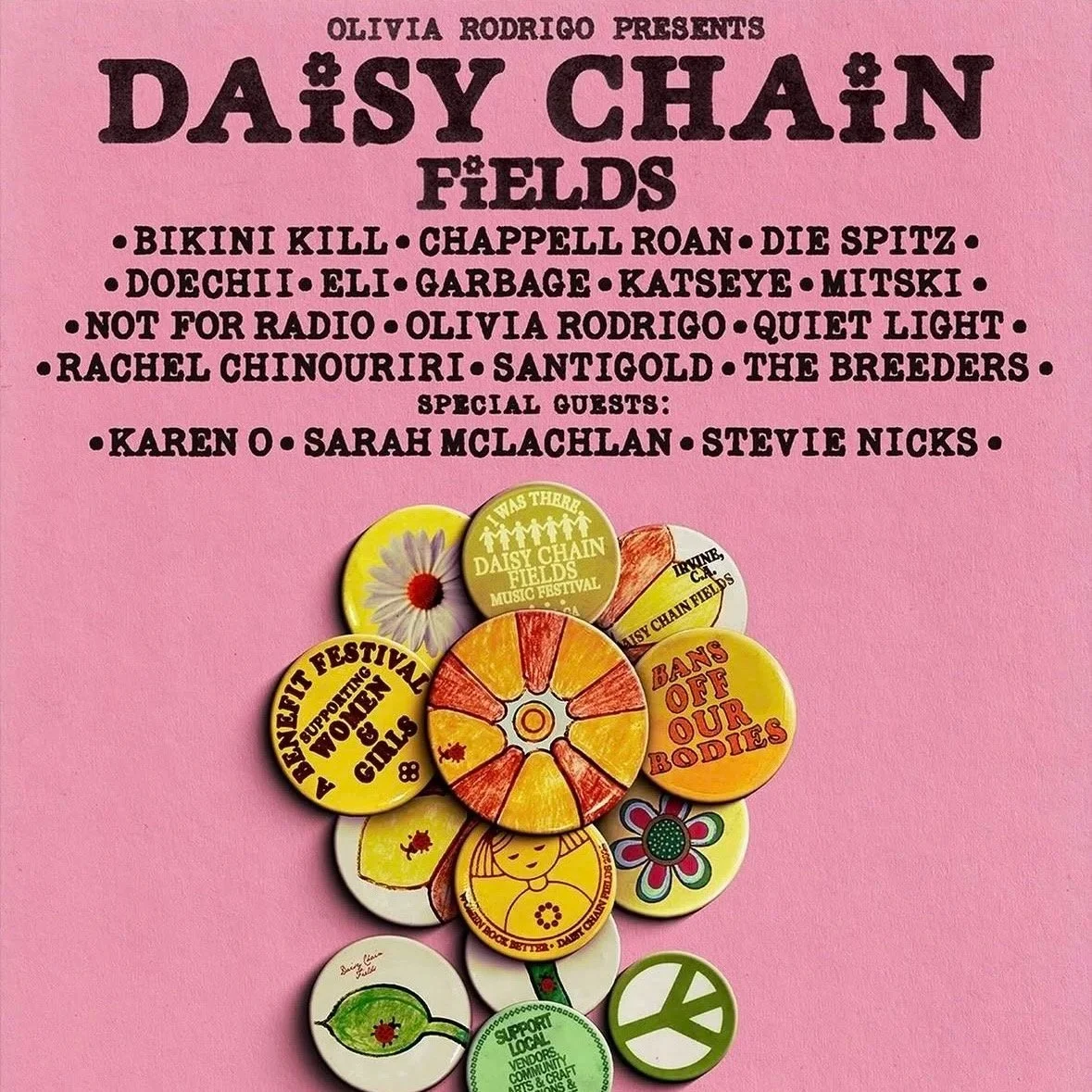 Olivia Rodrigo announces her very own music festival, “Daisy Chain Fields”!