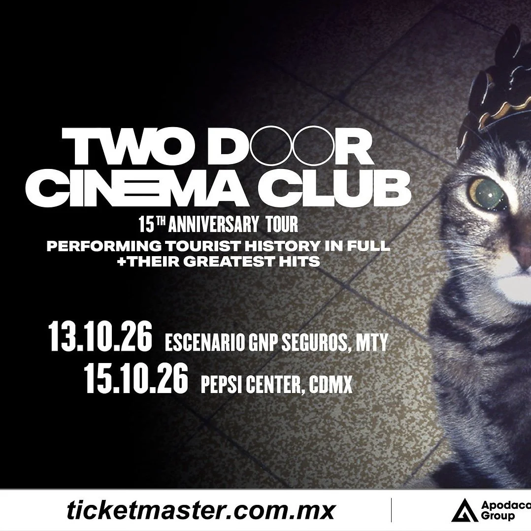 Two Door Cinema Club Set to Bring Their Indie Rock Anthems to Monterrey on October 13