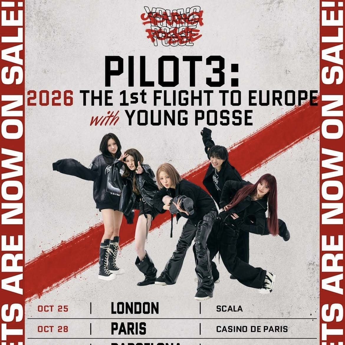 YOUNG POSSE Announce First European Tour, PILOT3: The 1st Flight to Europe