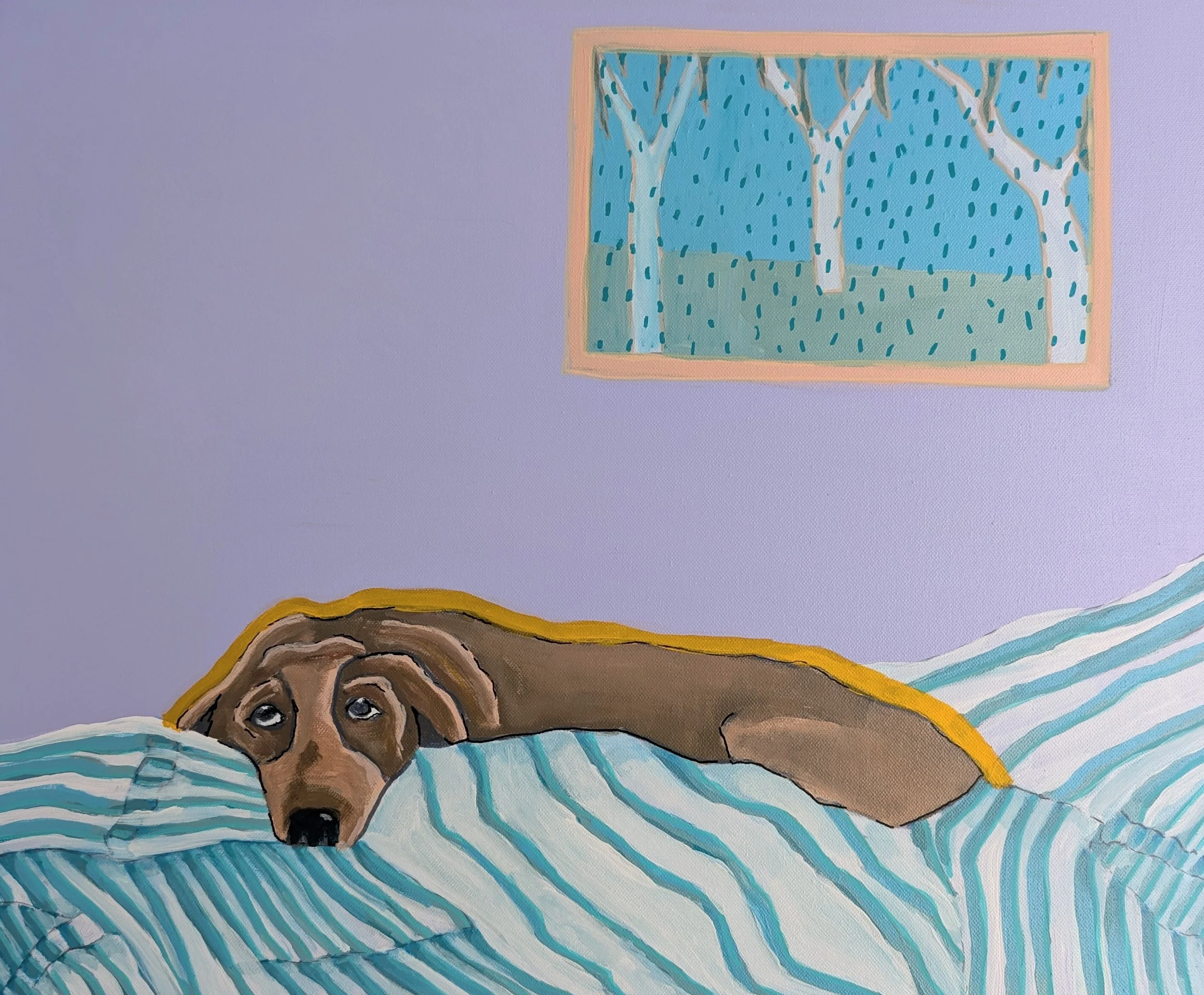 A DOG, A BLANKET, AND A VERY GOOD EXCUSE print