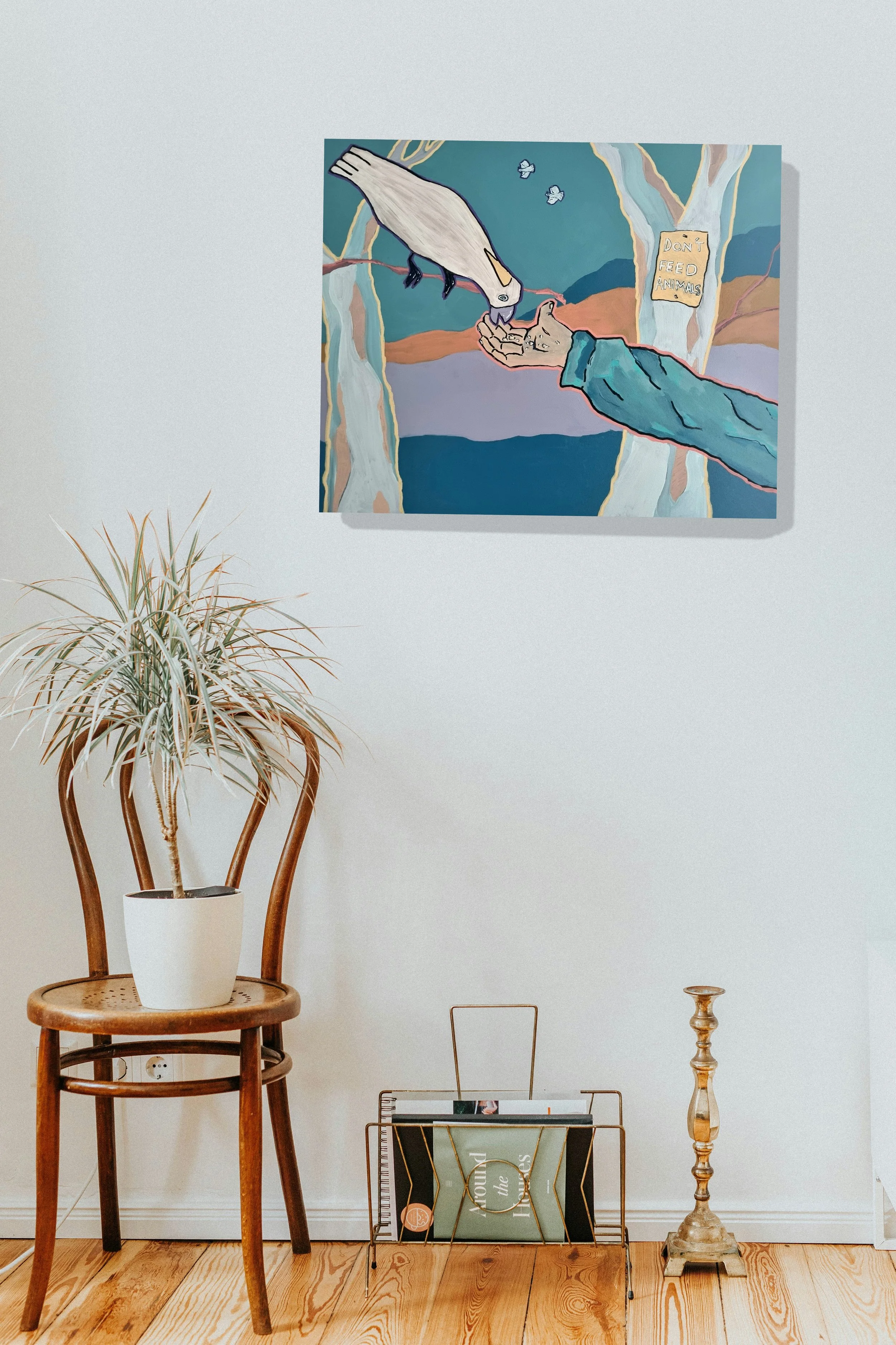 DONT FEED THE ANIMALS 61cm x 51cm