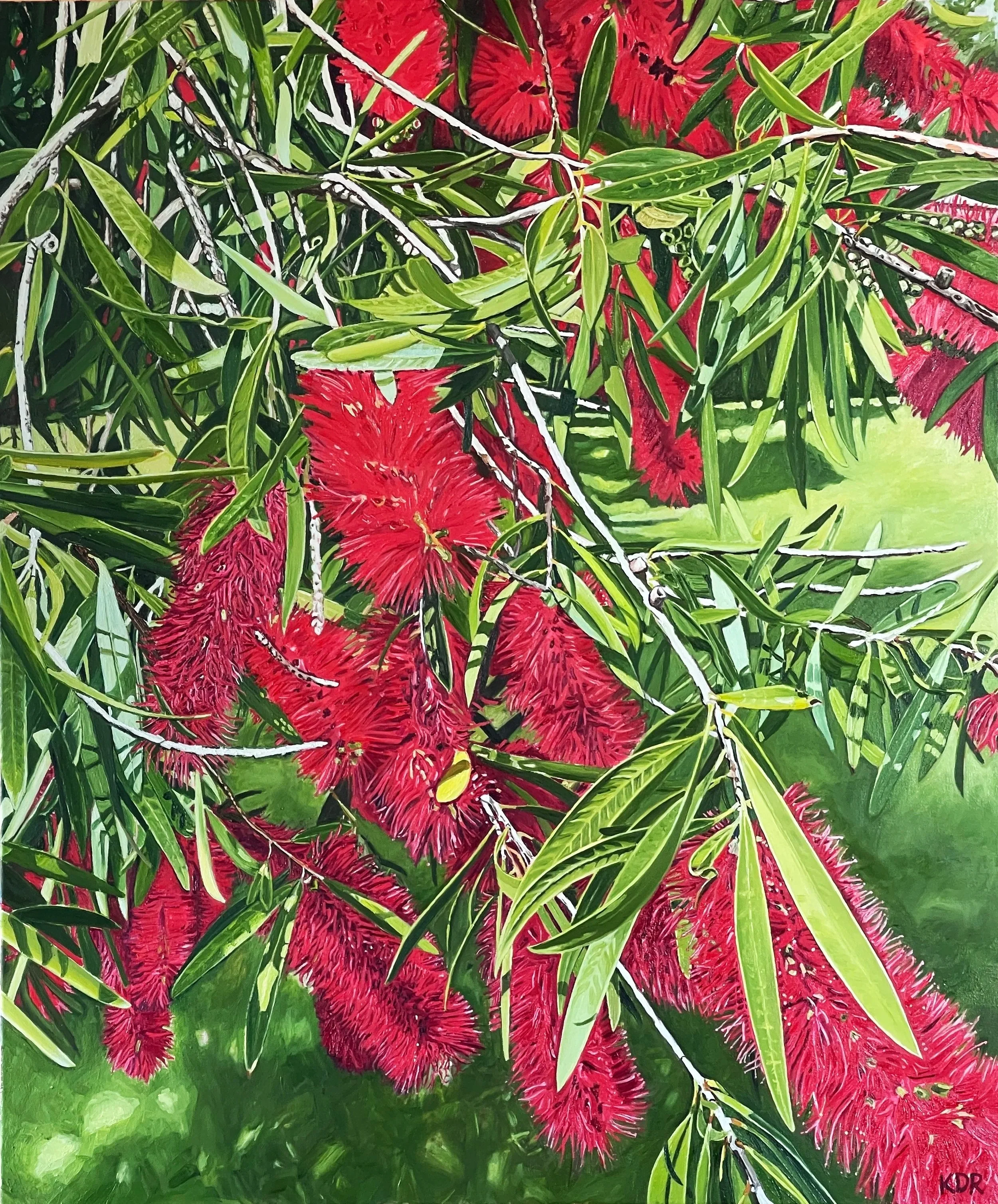 Callistemon 3, oil on canvas, 92 x 76 cm