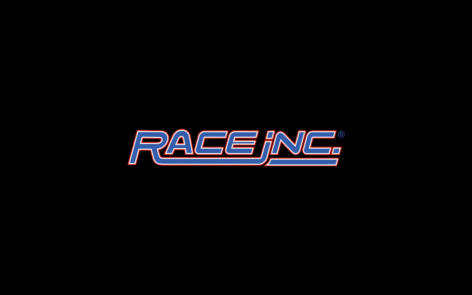 Black background with the logo of Race Inc. in blue and red text.