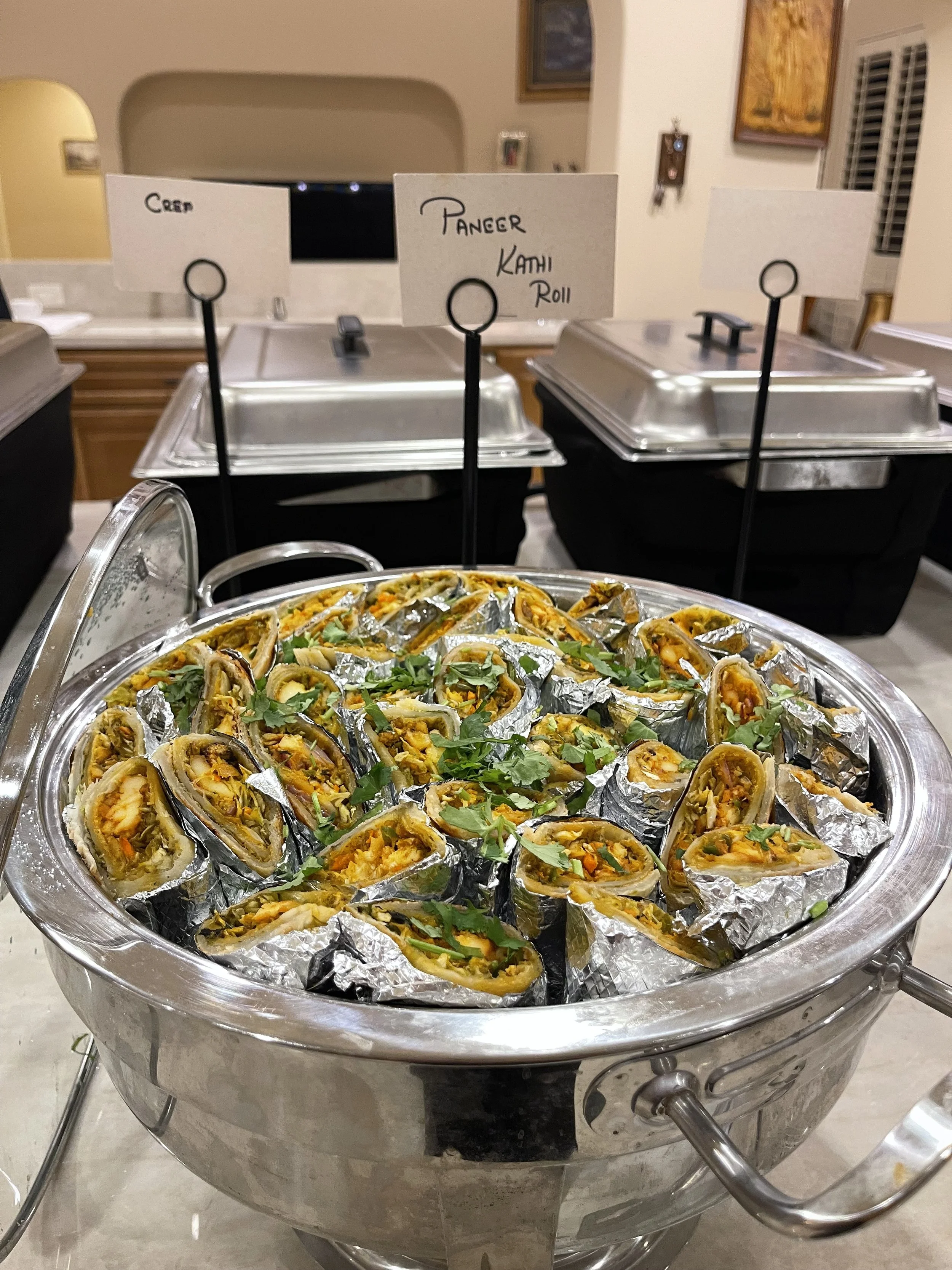 Paneer Kathi Rolls (Indoor Setup)