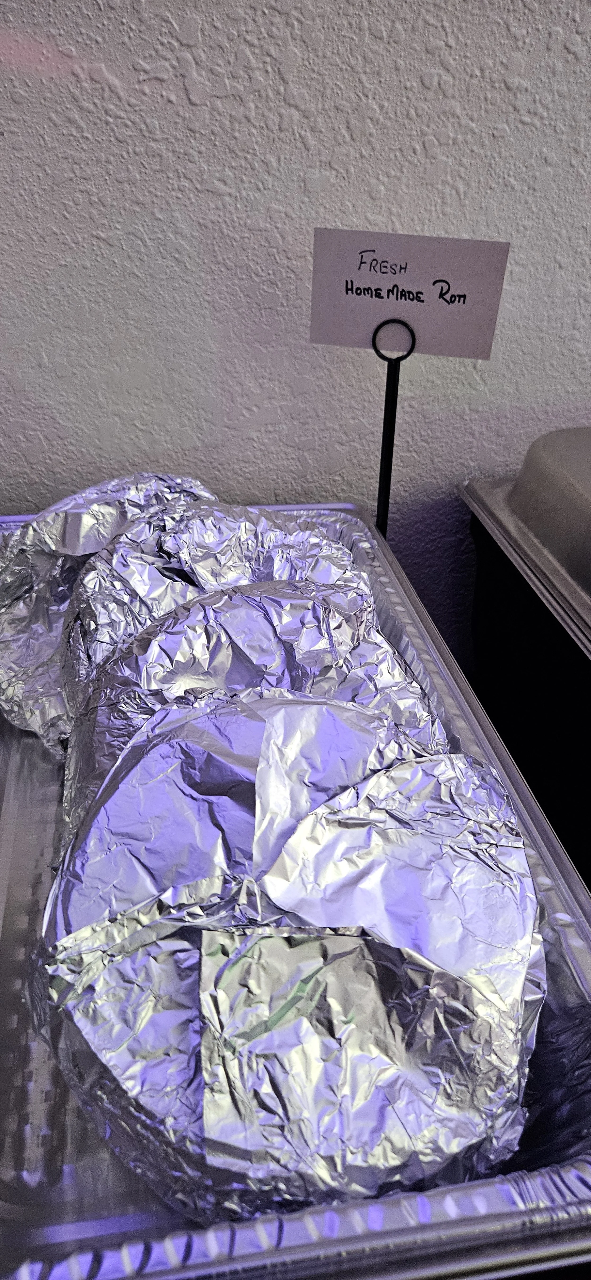 Fresh homemade rotis