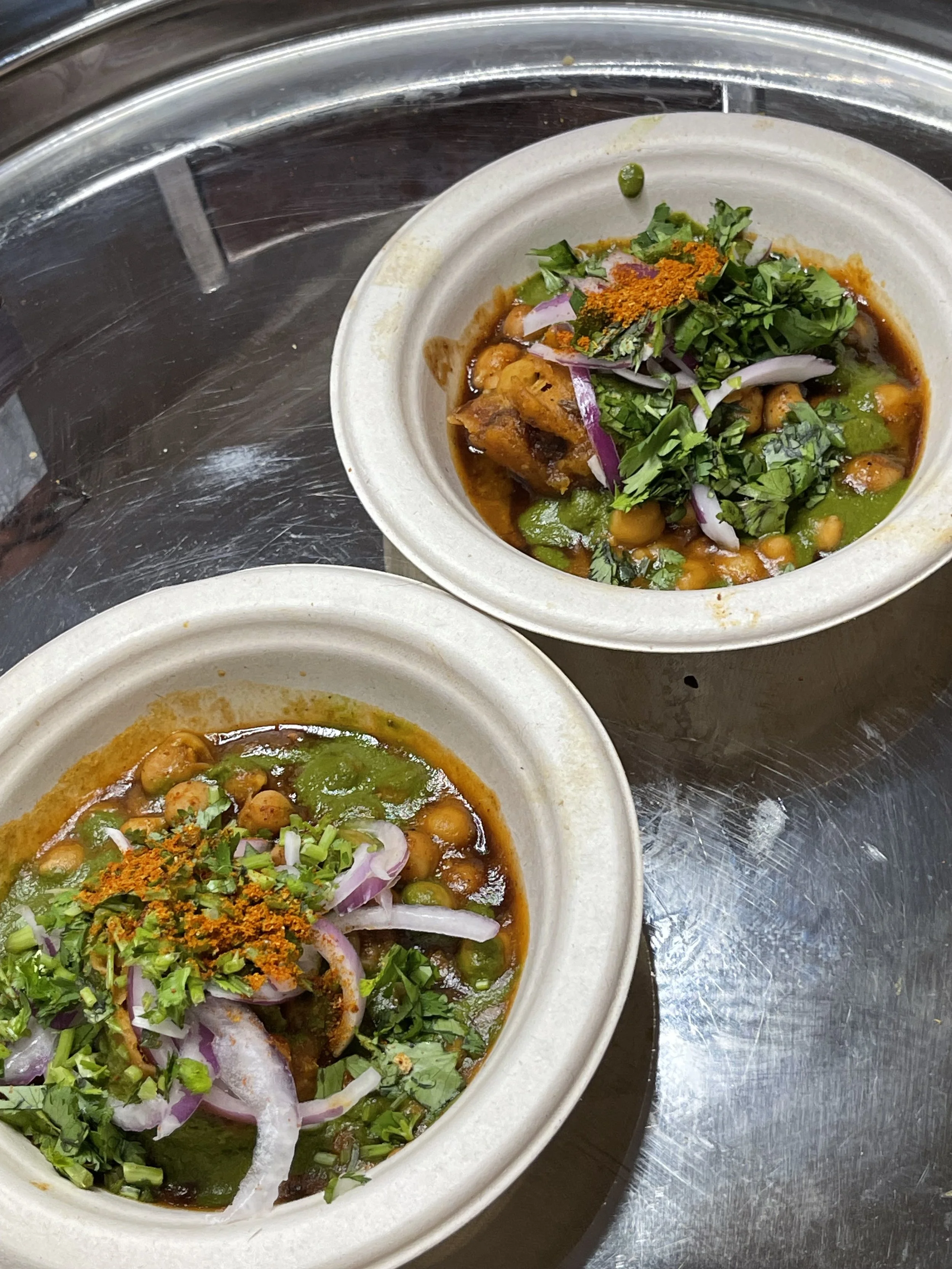 Samosa Chaat (With Chole)