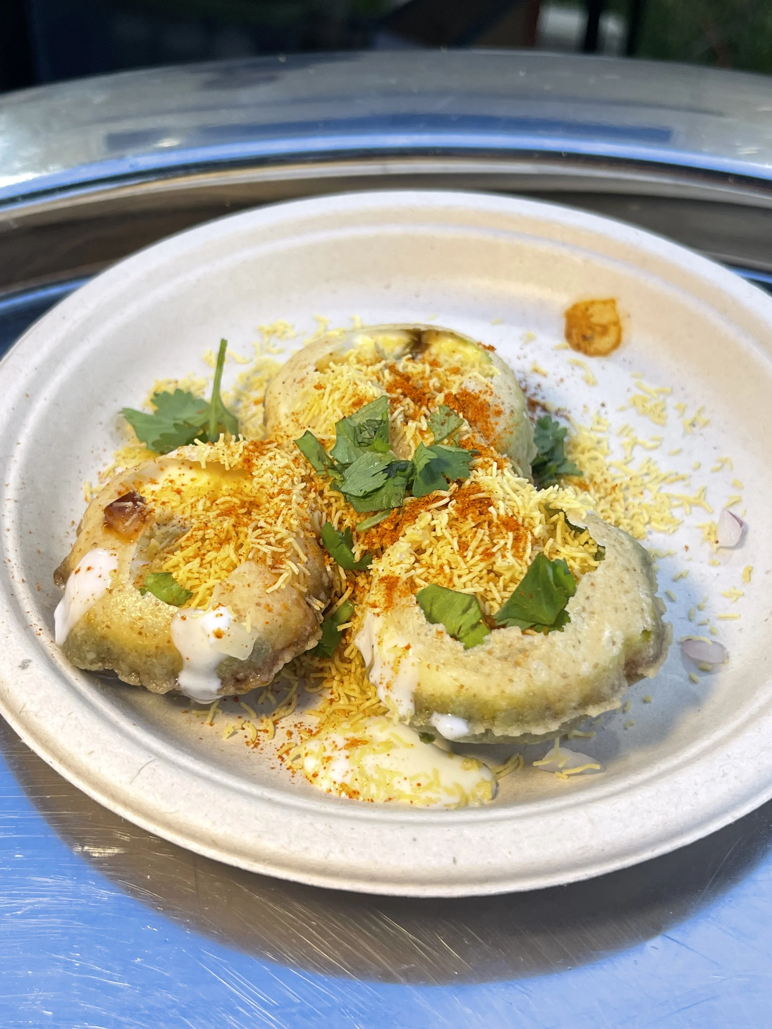 Dahi Puri Close-Up