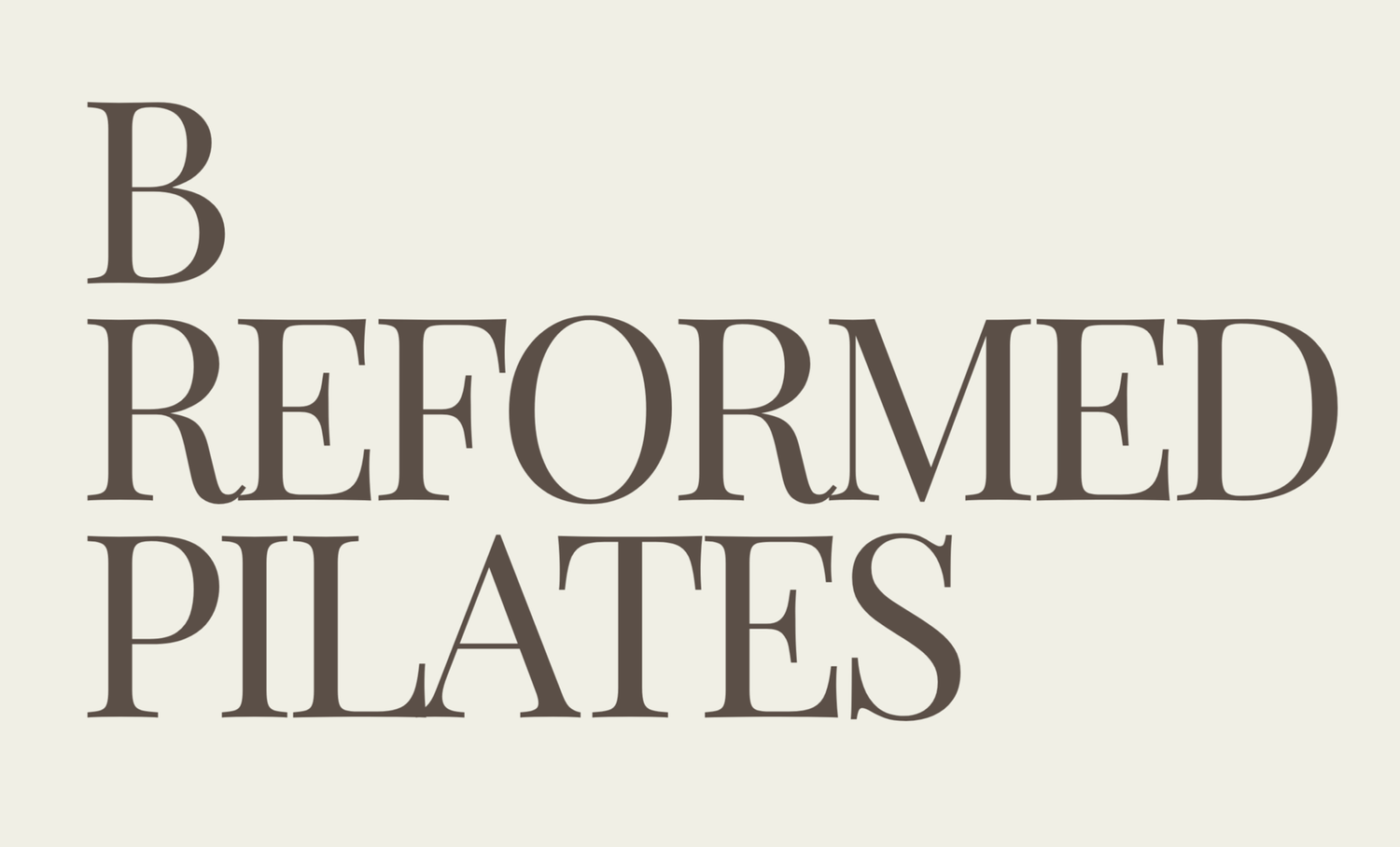 B REFORMED PILATES