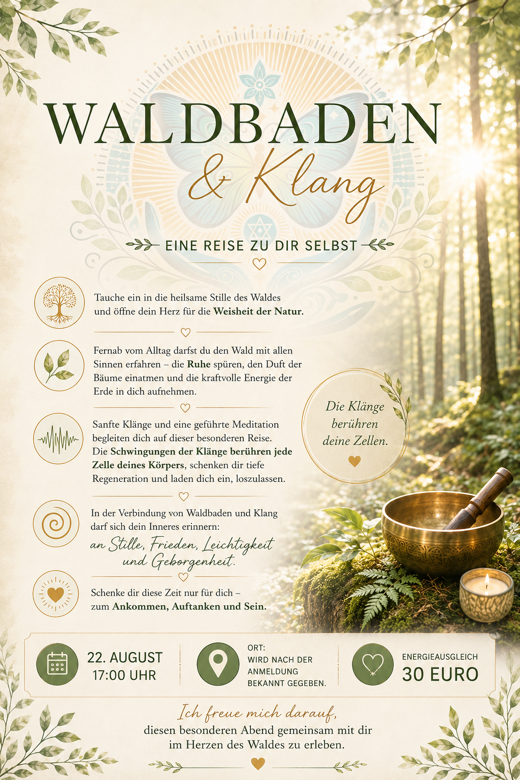 Waldbaden &amp; Klang vereint