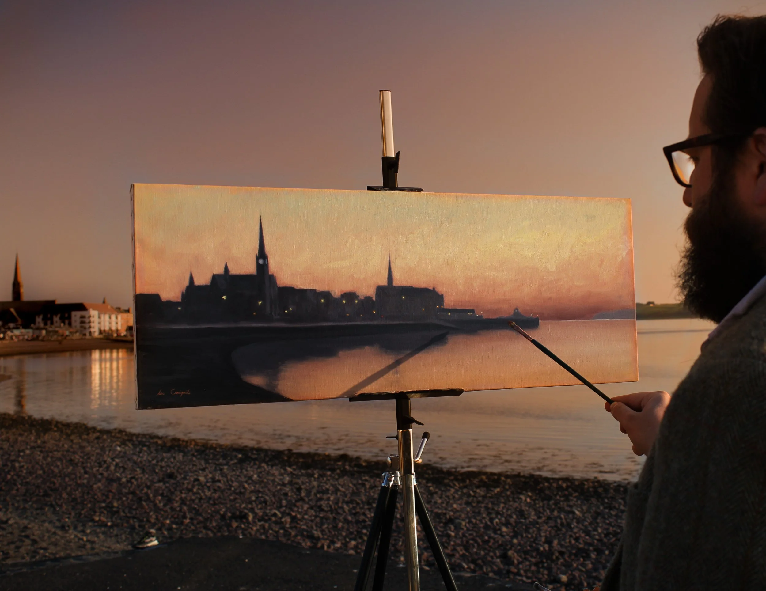 Landscape Painting in Largs, Cumbrae and Bute, April 2027