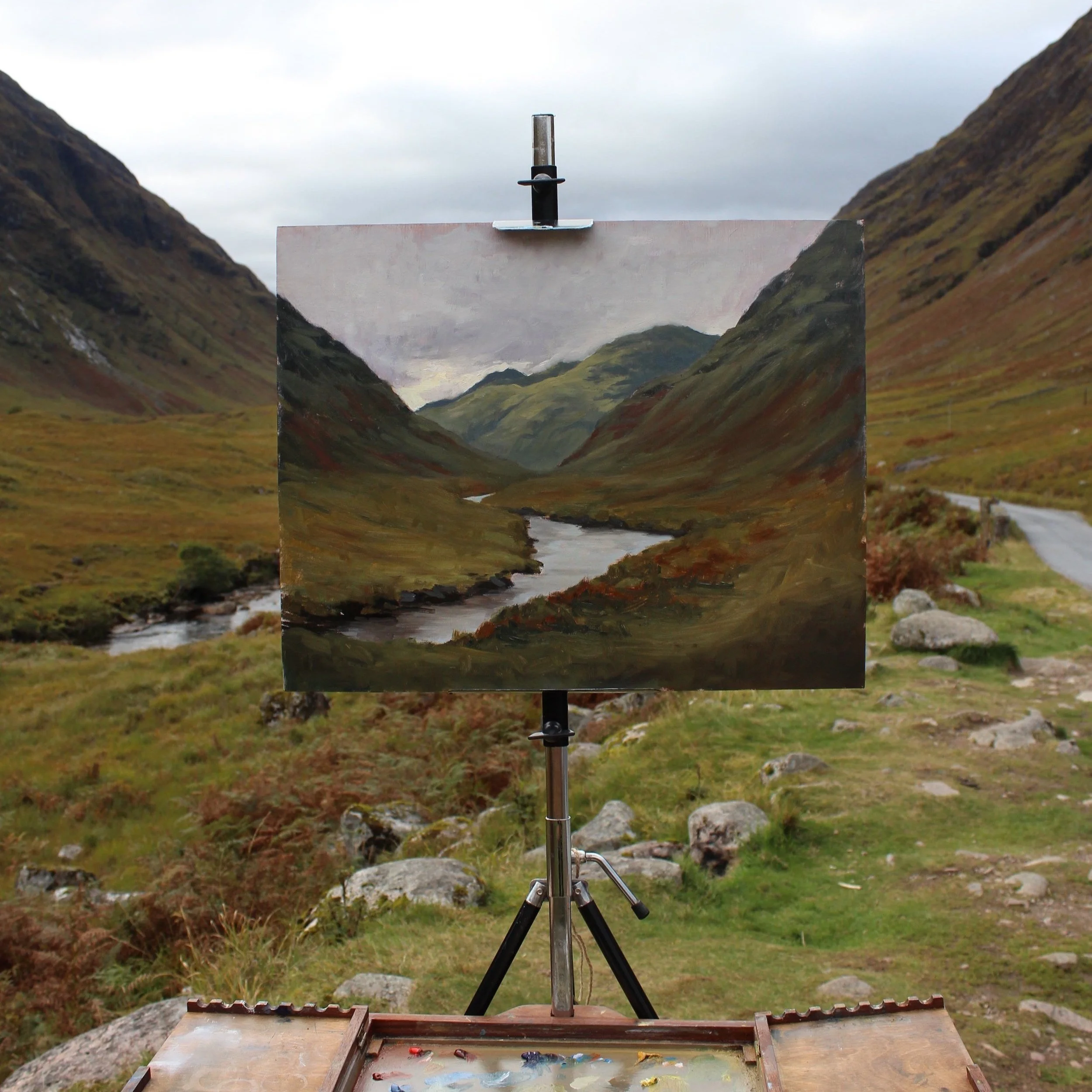 Plein Air Painting in Ft. William and Glencoe