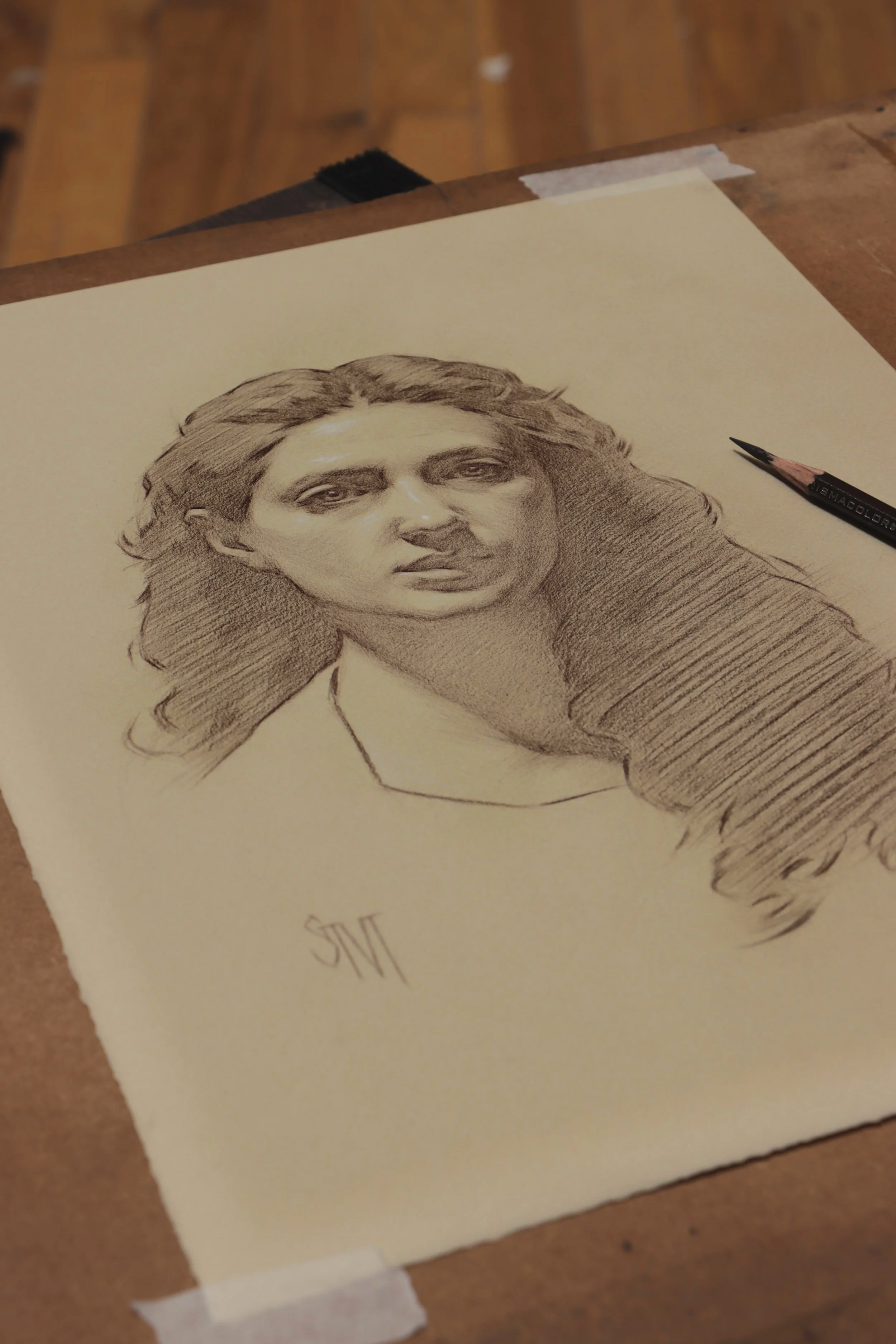  Please join us for   ‘Portrait Drawing in Mixed Media’     with Sarah Margaret Gibson  