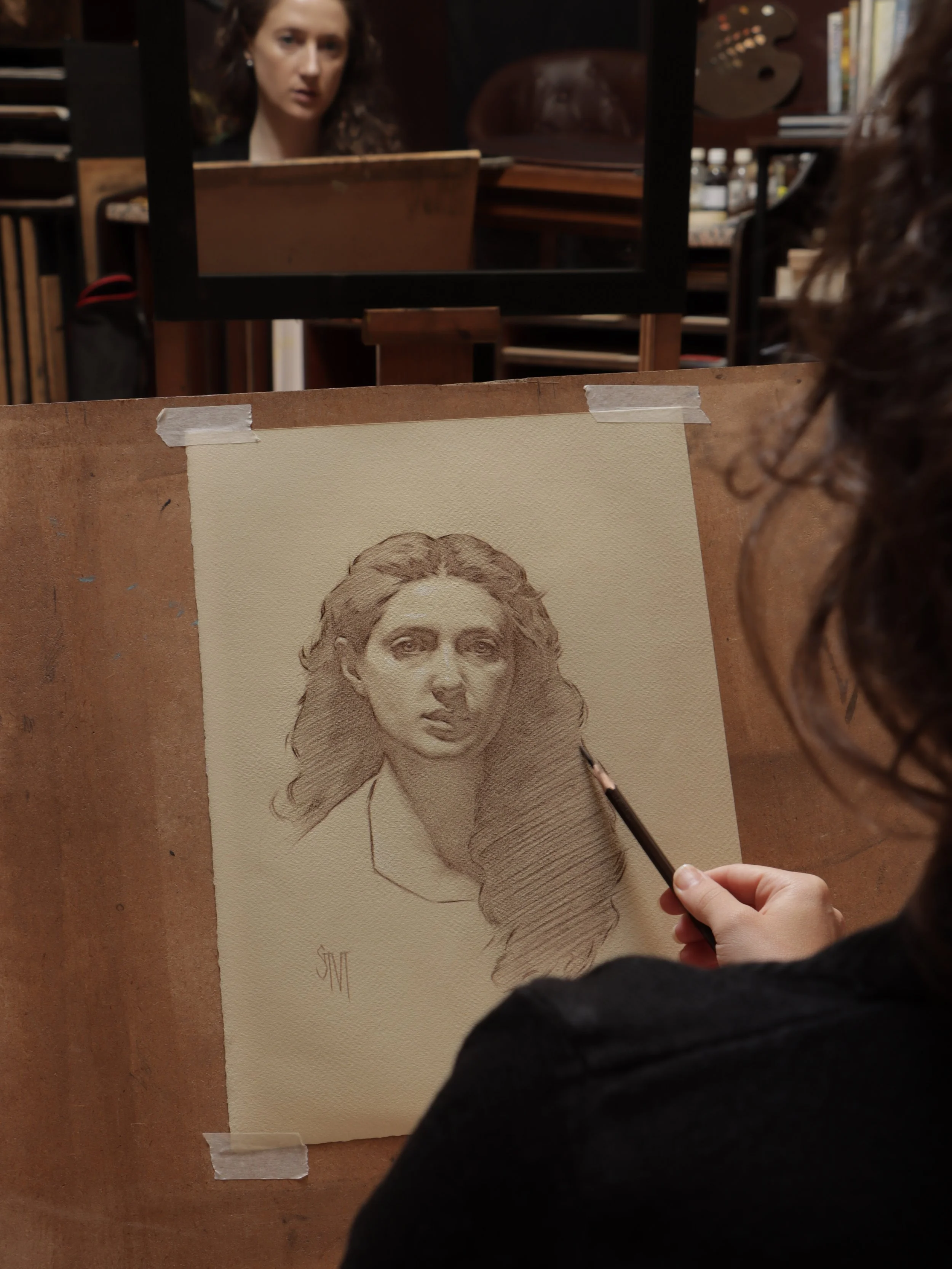  Please join us for   ‘Portrait Drawing in Mixed Media’     with Sarah Margaret Gibson  