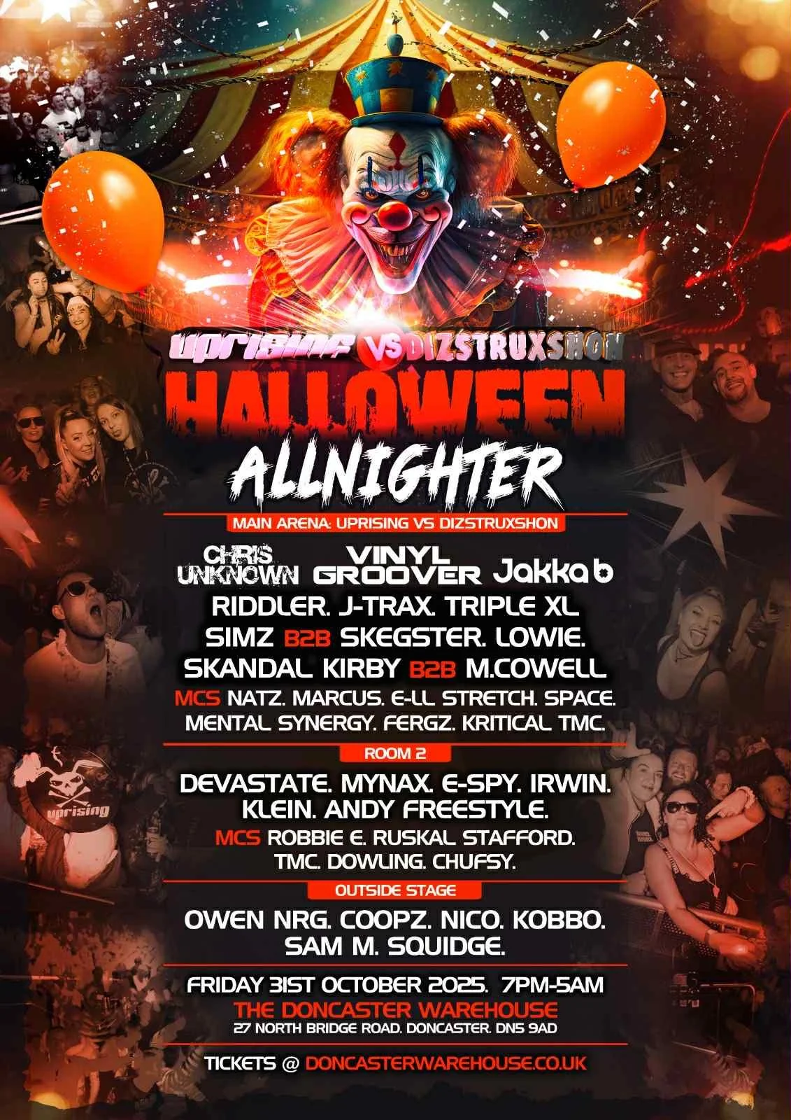 DONCASTER | HALLOWEEN DIZSTRUXSHON VS UPRISING