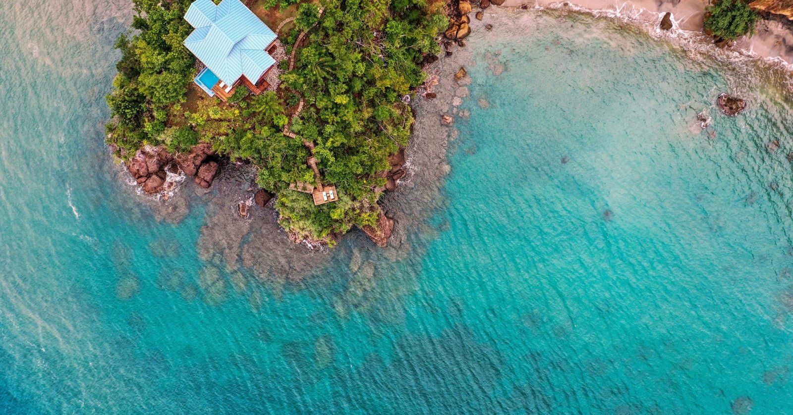 secret bay aerial view