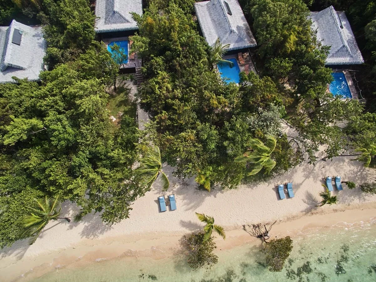 tiamo resort aerial view