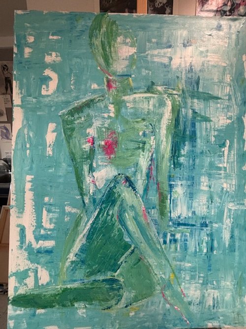 30X40 acrylic figure $1500