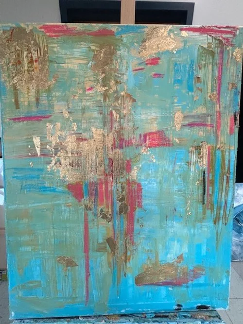 24X30 acrylic abstract $900