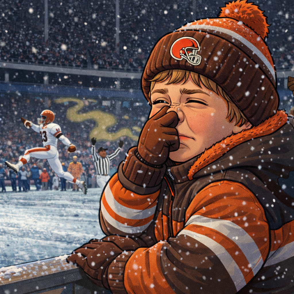 MY FIRST BROWNS GAME: SEVEN YEARS OLD, 21 DEGREES, STADIUM SMELLED LIKE PISS, AND ONE UNFORGETTABLE BROWNS WIN