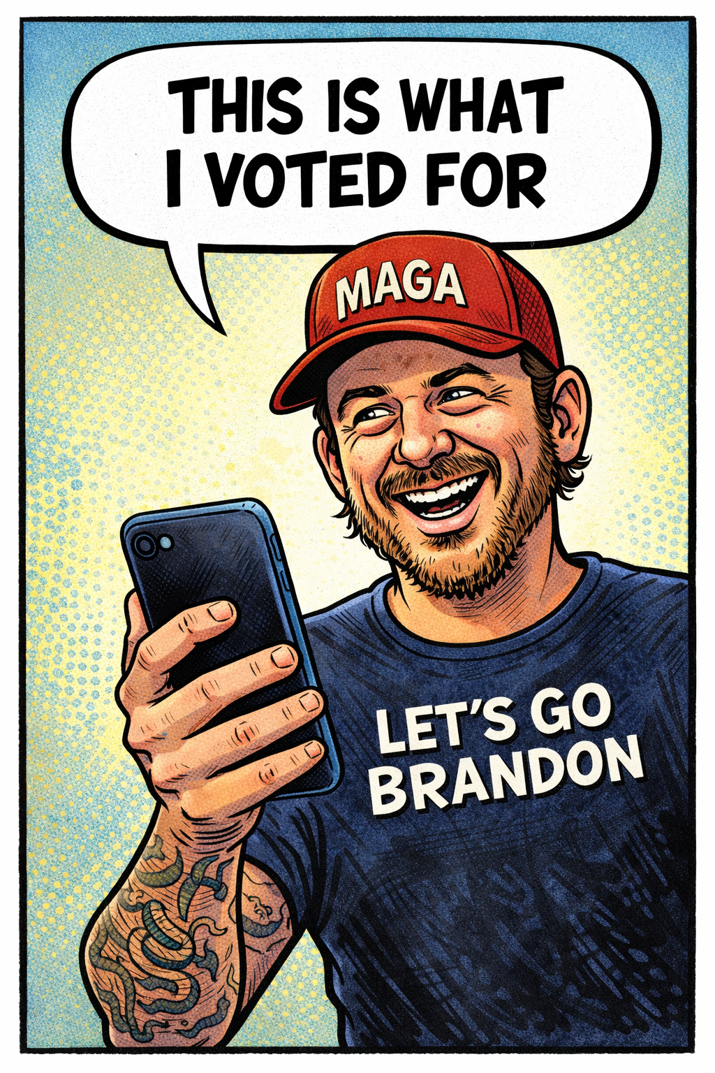 IF RACISM IS WHAT YOU VOTED FOR, I’M DONE PRETENDING THIS IS JUST POLITICS