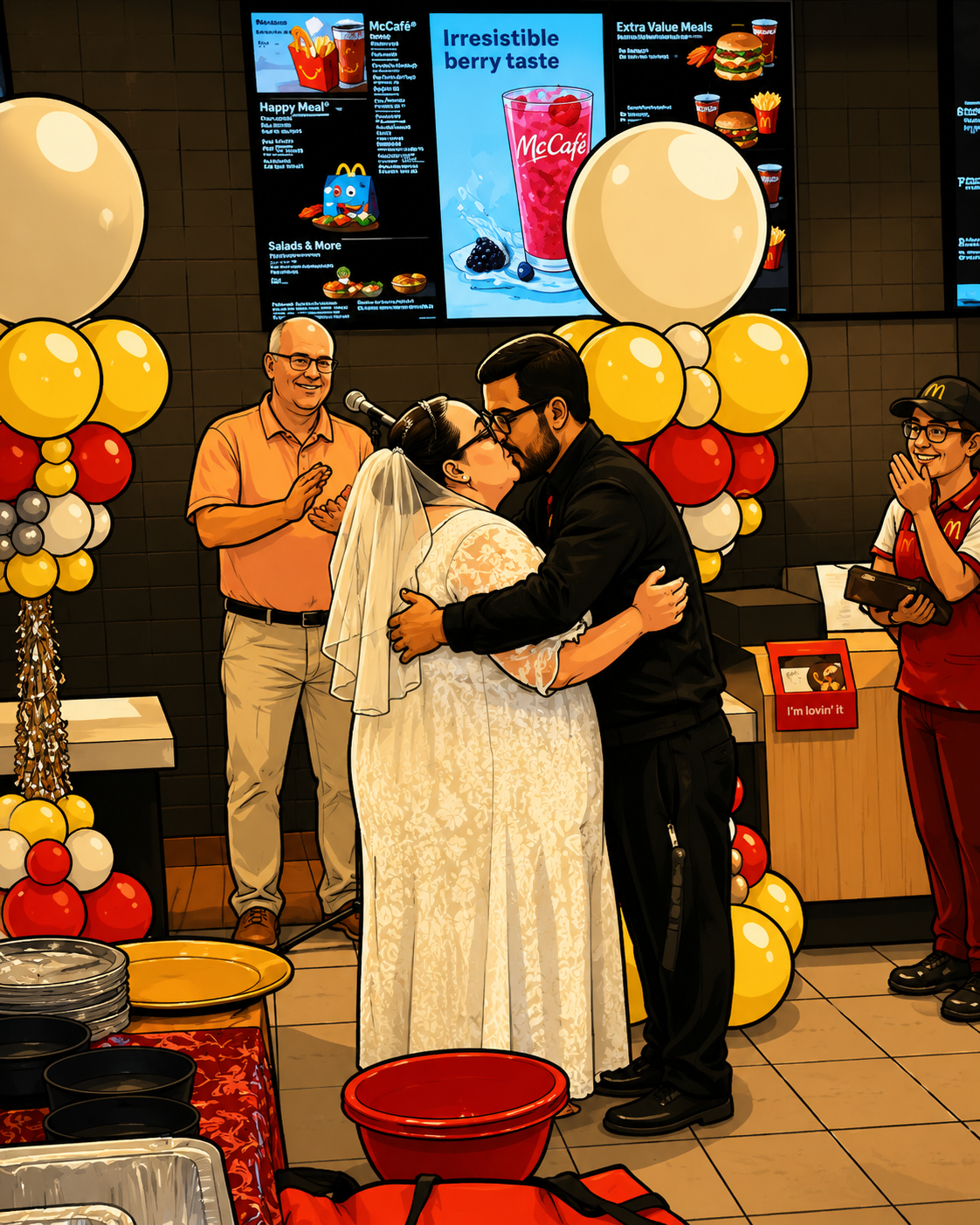GET MARRIED AT McDONALD’S. WHO GIVES A SHIT?