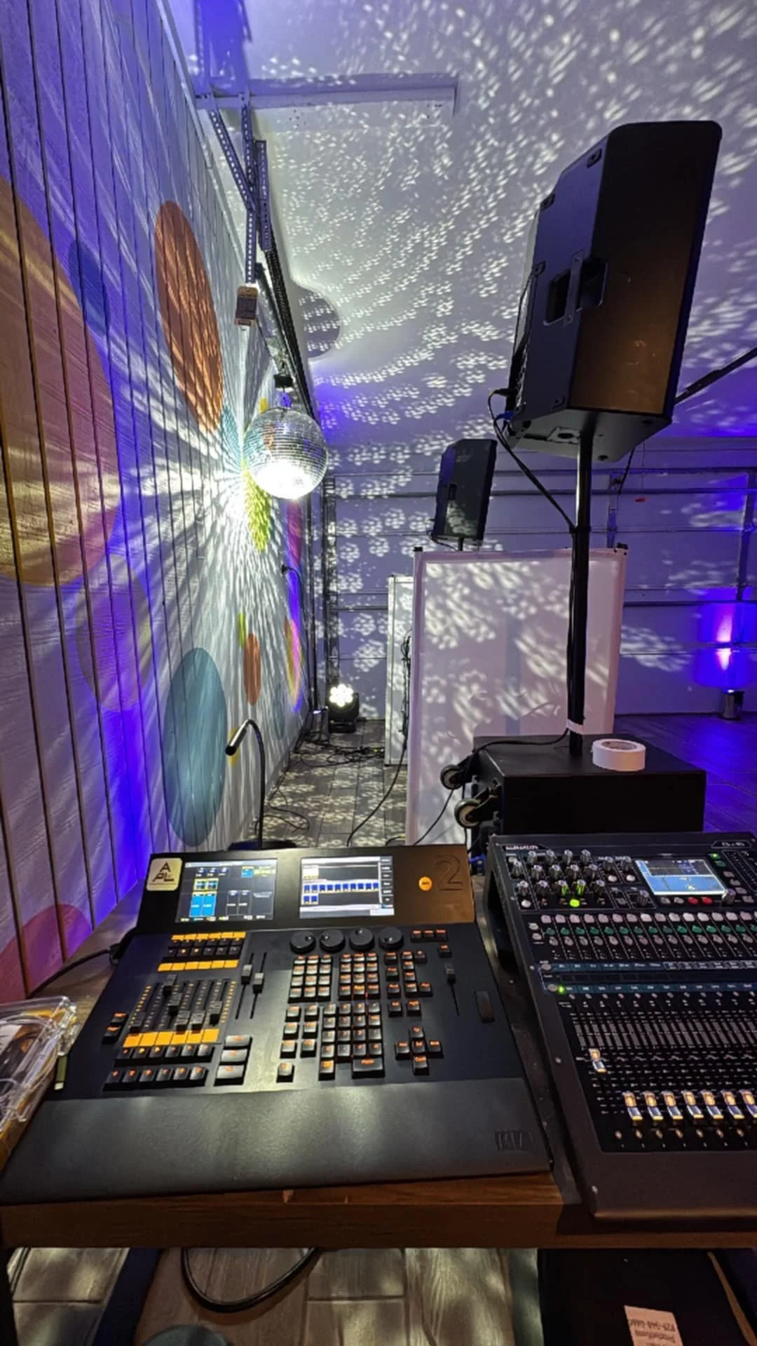 Geometric drawing of an outline square with sections divided by vertical, horizontal, and diagonal lines.