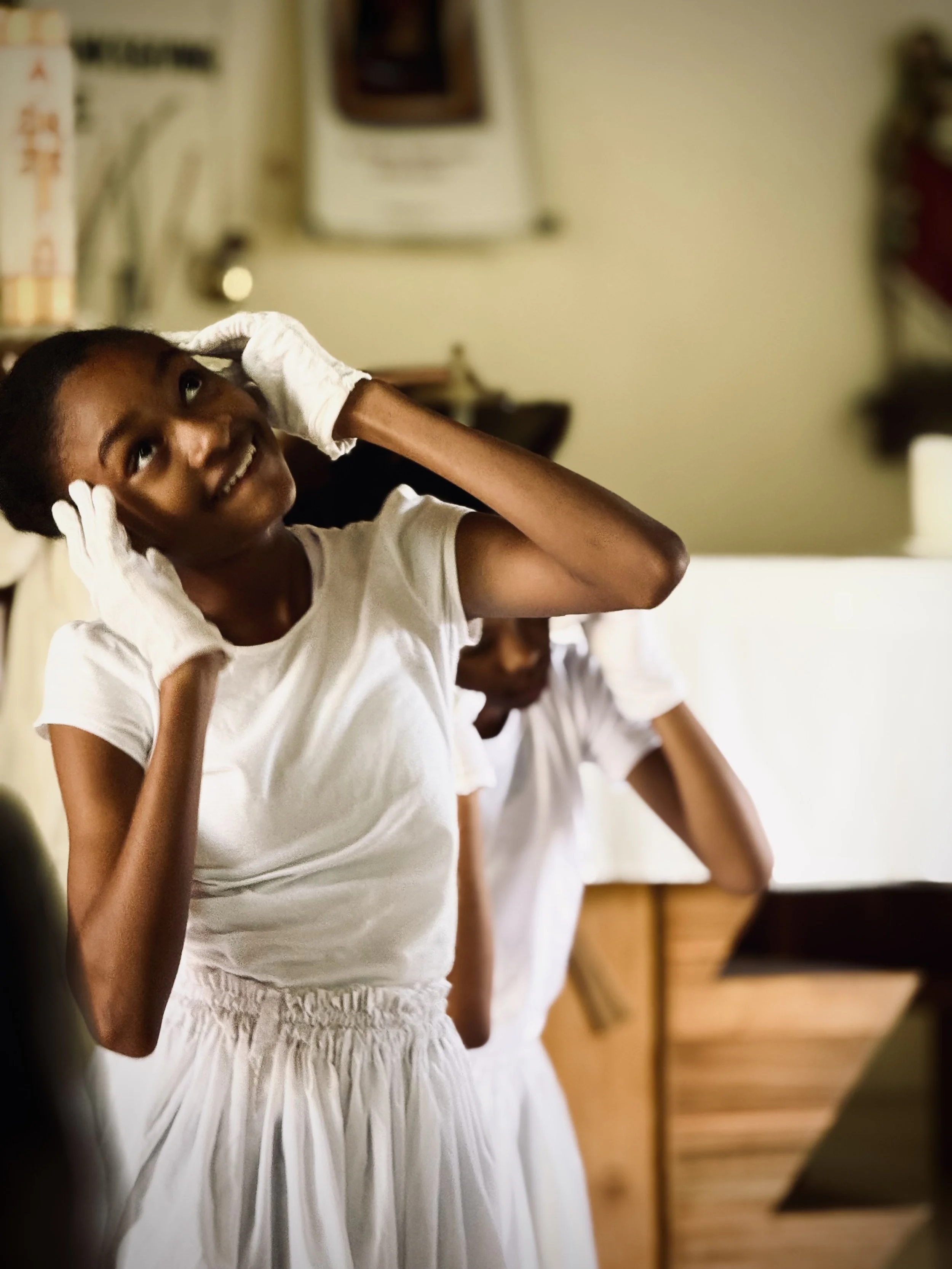 Paise Dancing at Church in Jamaica