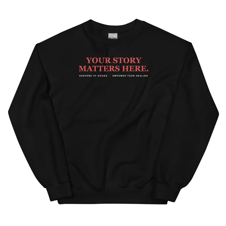 Keepers of Khora Crest Sweatshirt, Red crest