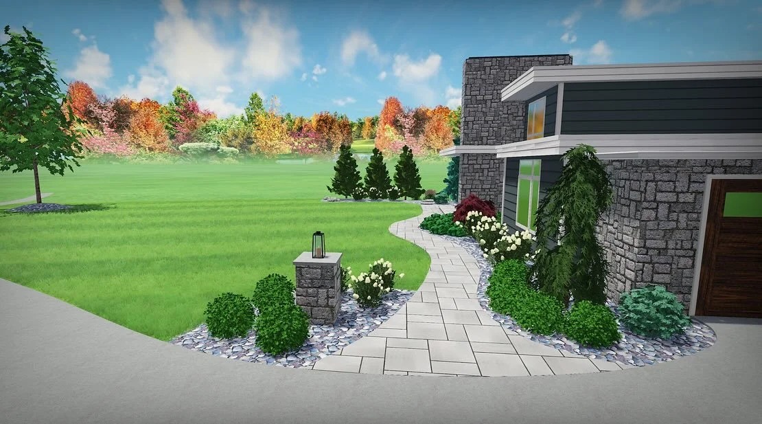 Here&rsquo;s a look at a recent new construction landscape we designed in Brecksville!
The homeowner wanted something beautiful with minimal upkeep, so we used stone beds and low-maintenance plantings to add a natural touch to this modern home. 🏡
&b