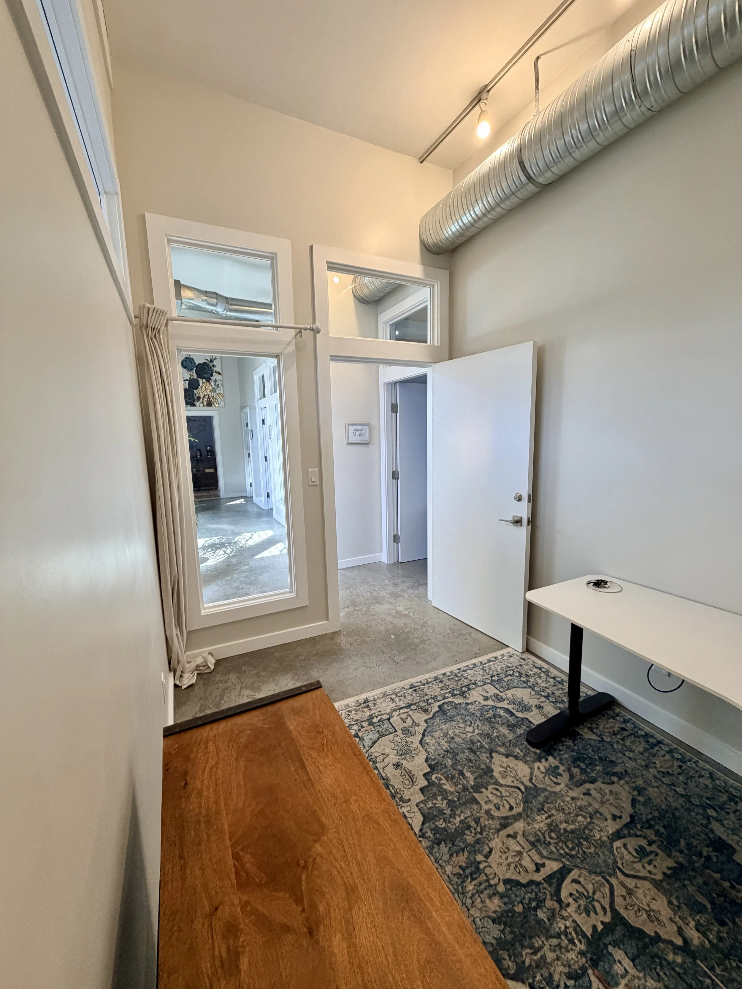 Juniper is a large sunny flex studio office for rent in vancouver.