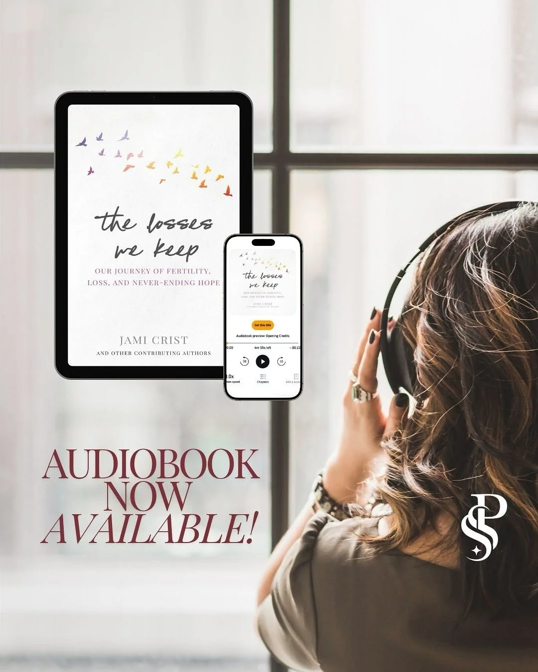 🎧 It’s here.
The stories that moved your soul are now available to listen to in the authors own voices.
“The Losses We Keep”—narrated by author Jami Crist and other contributing authors—is now on Audible. Nine brave w