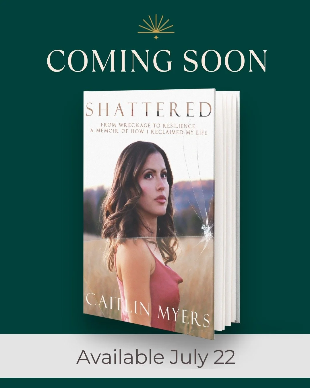 We are so excited for the @caitmwellness memoir release in just 12 days! 🎉 
"Shattered: From Wreckage to Resilience: A Memoir of How I Reclaimed My Life"
One moment changed everything. The next chapters changed HER.
Caitlin Myers was yo