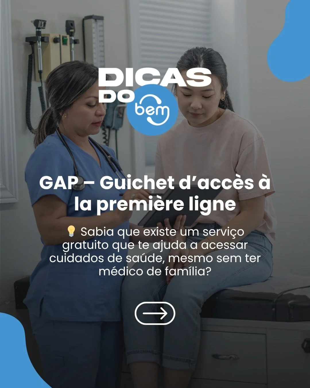 🚑 A gente sabe que acessar o sistema de sa&uacute;de no Qu&eacute;bec pode parecer confuso, especialmente pra quem ainda n&atilde;o tem m&eacute;dico de fam&iacute;lia. 

Mas, existe um caminho e ele se chama GAP &ndash; Guichet d&rsquo;acc&egrave;s