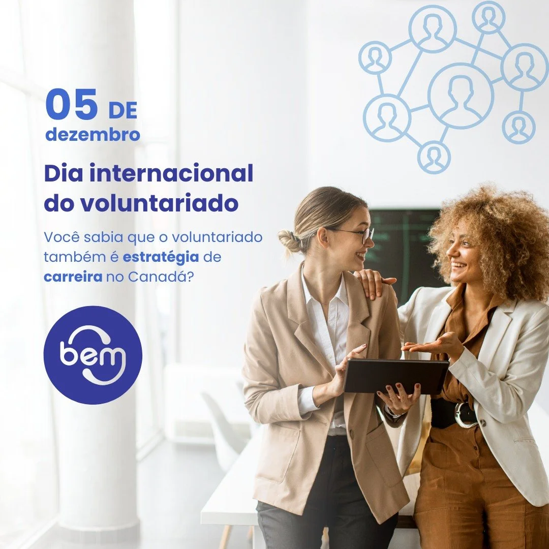 Hoje, no Dia Internacional do Voluntariado, celebramos todas as mulheres que dedicam seu tempo, energia e cora&ccedil;&atilde;o para fortalecer nossa comunidade. 💙

No Canad&aacute;, voluntariar &eacute; muito mais do que ajudar, &eacute; tamb&eacut
