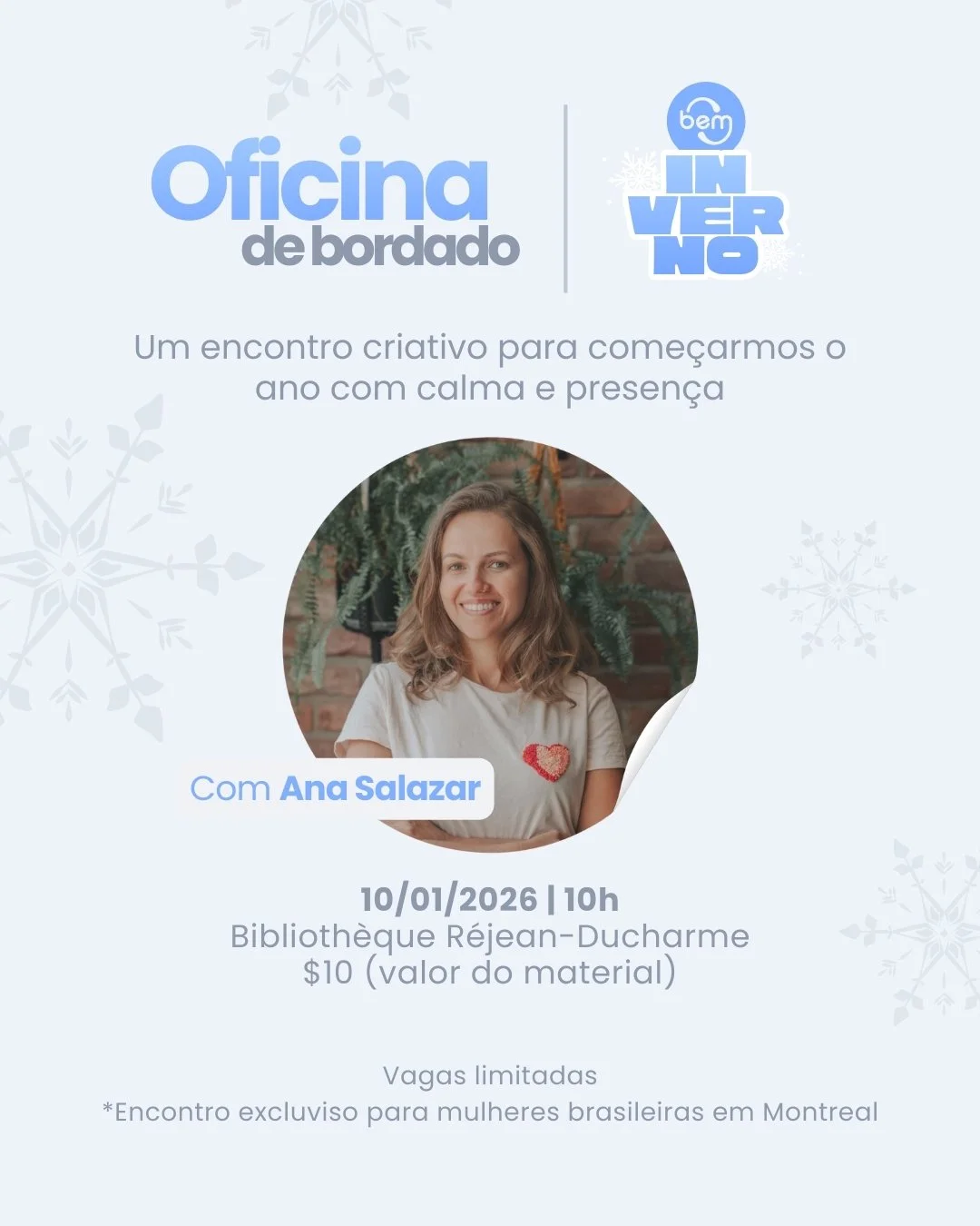 Oficina de Bordado com Ana Salazar